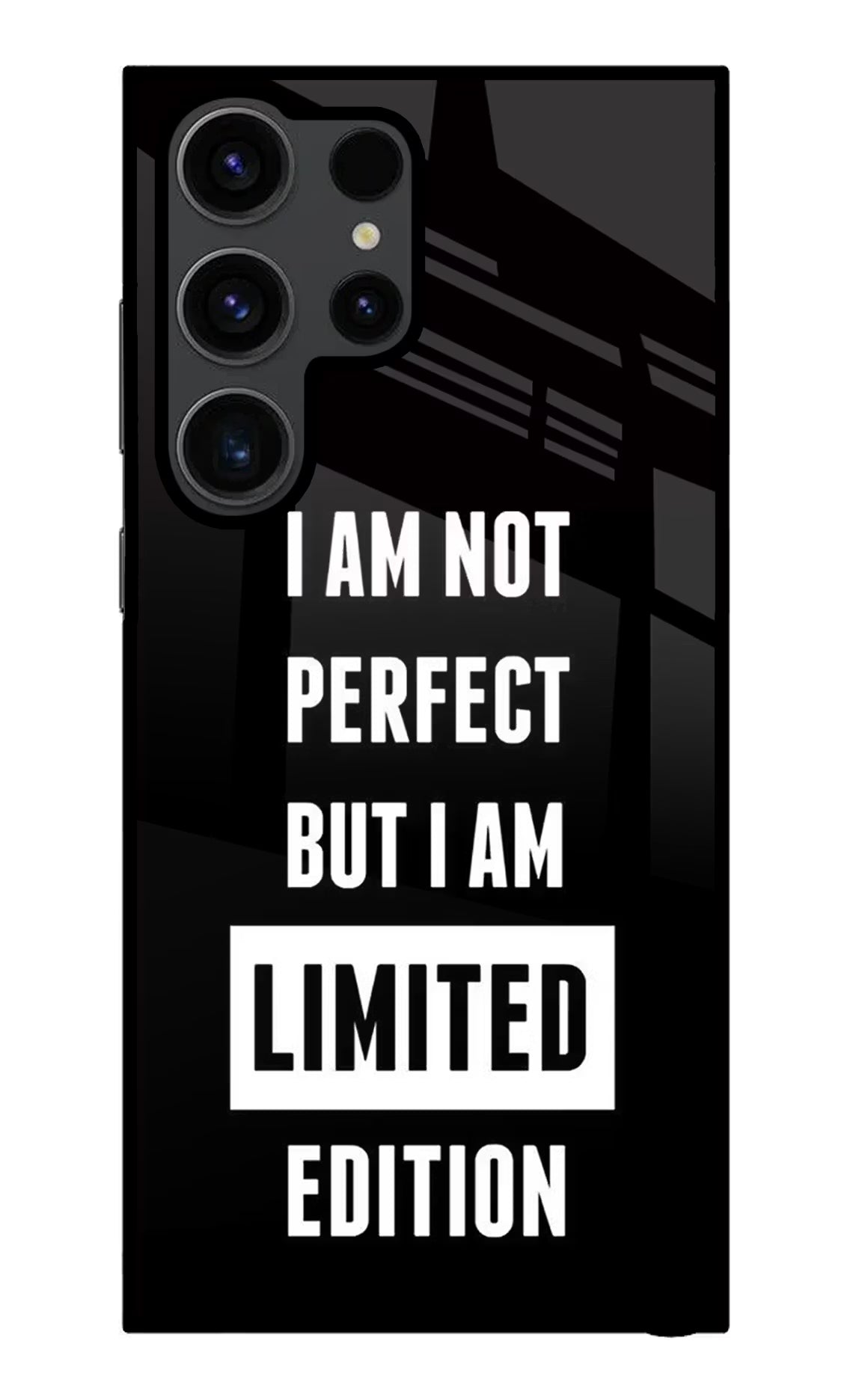 I Am Not Perfect But I Am Limited Edition Samsung S23 Ultra Glass Case - I Am Not Perfect But I Am Limited Edition Samsung S23 Ultra Glass Case I Am Not Perfect But I Am Limited Edition Samsung S23 Ultra Glass Case