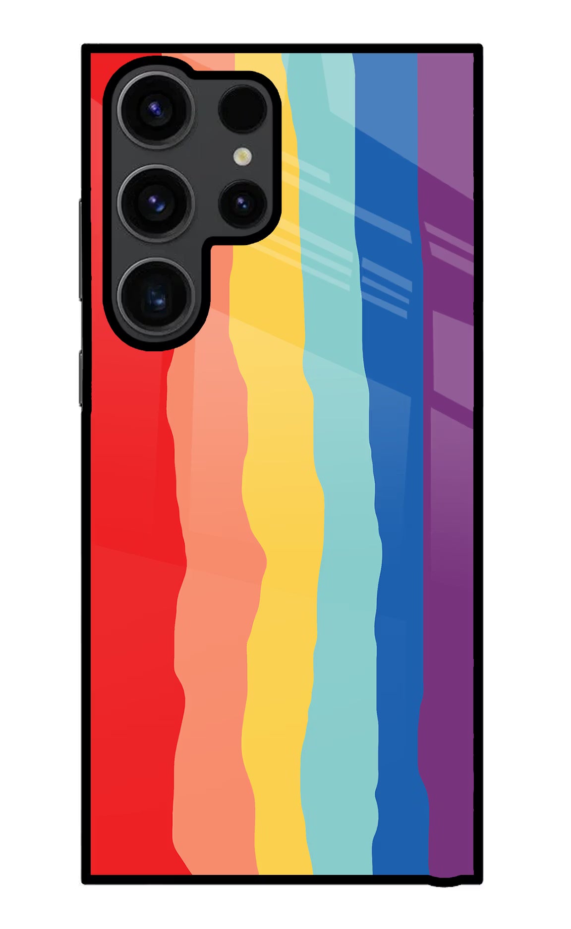 Rainbow Samsung S23 Ultra Glass Case - Rainbow Samsung S23 Ultra Glass Case Rainbow Samsung S23 Ultra Glass Case