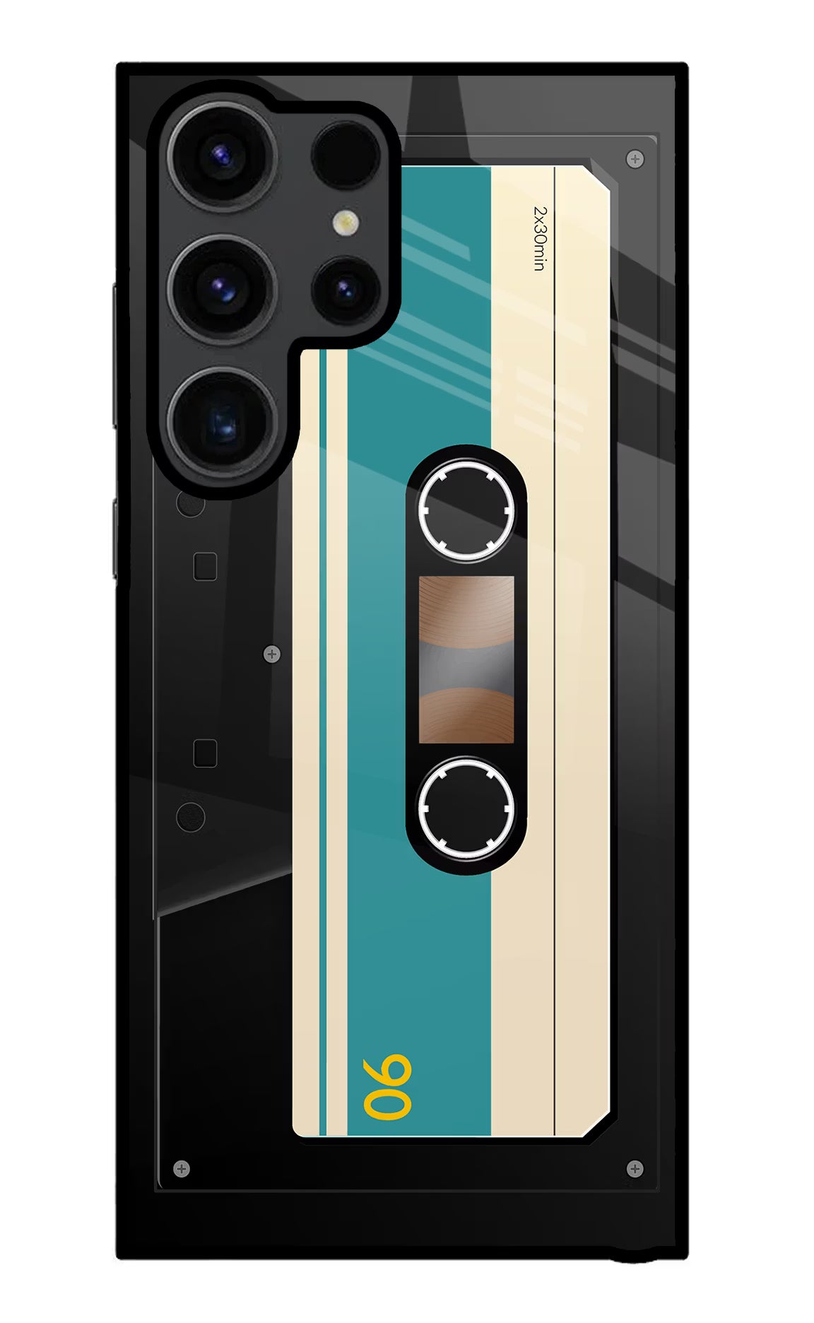 Cassette Samsung S23 Ultra Glass Case - Cassette Samsung S23 Ultra Glass Case Cassette Samsung S23 Ultra Glass Case