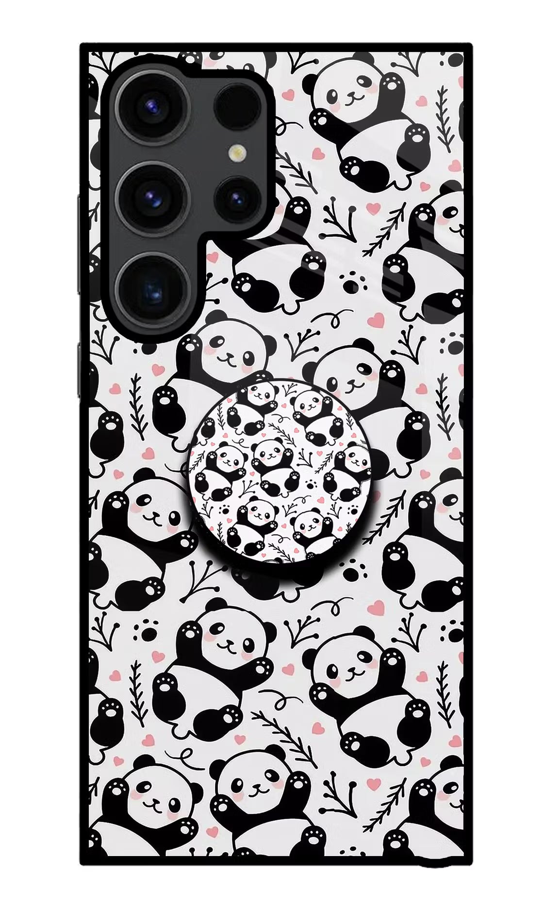 Cute Panda Samsung S23 Ultra Glass Case - Cute Panda Samsung S23 Ultra Glass Case Cute Panda Samsung S23 Ultra Glass Case