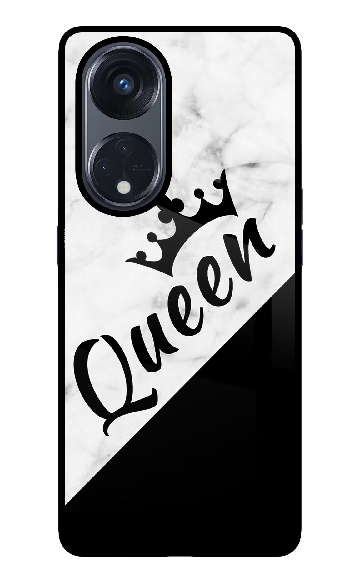 Queen Oppo Reno8 T 5G Glass Case - Queen Oppo Reno8 T 5G Glass Case Queen Oppo Reno8 T 5G Glass Case