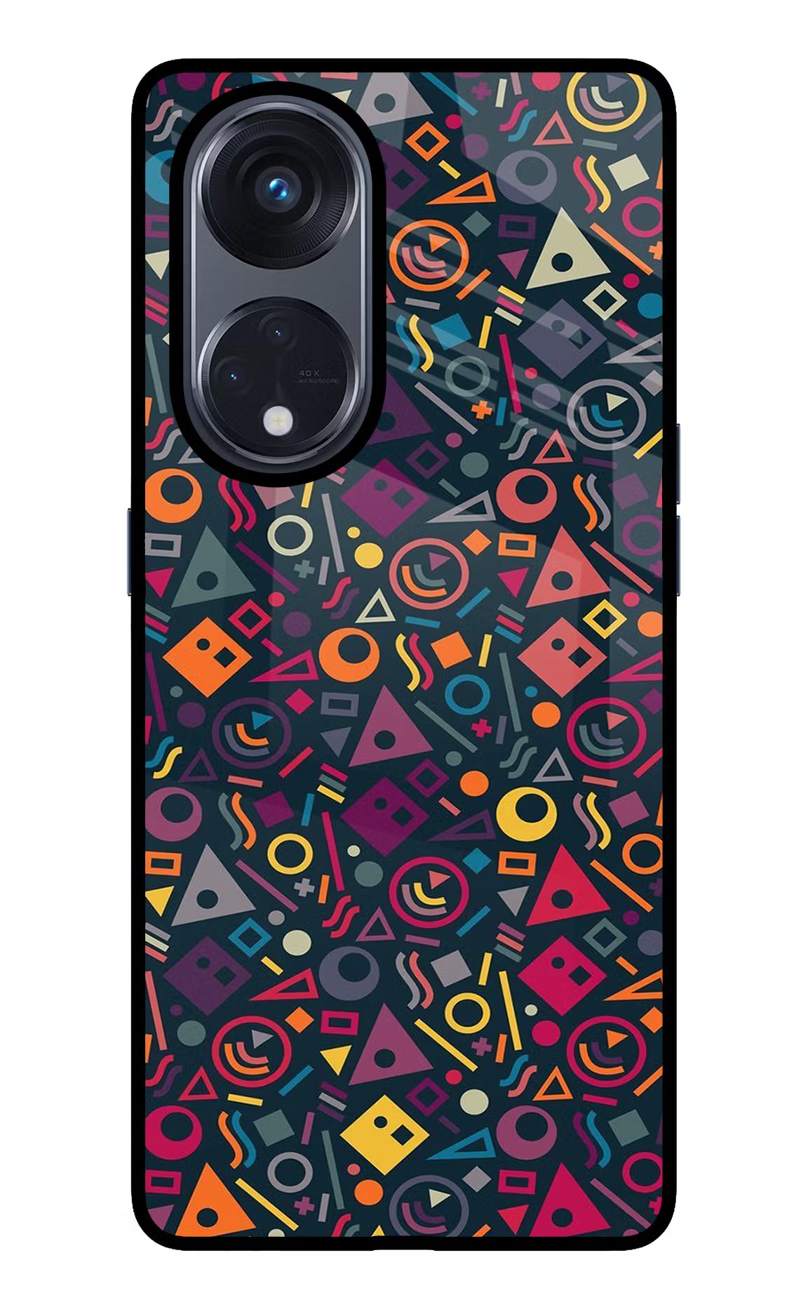 Geometric Abstract Oppo Reno8 T 5G Glass Case - Geometric Abstract Oppo Reno8 T 5G Glass Case Geometric Abstract Oppo Reno8 T 5G Glass Case