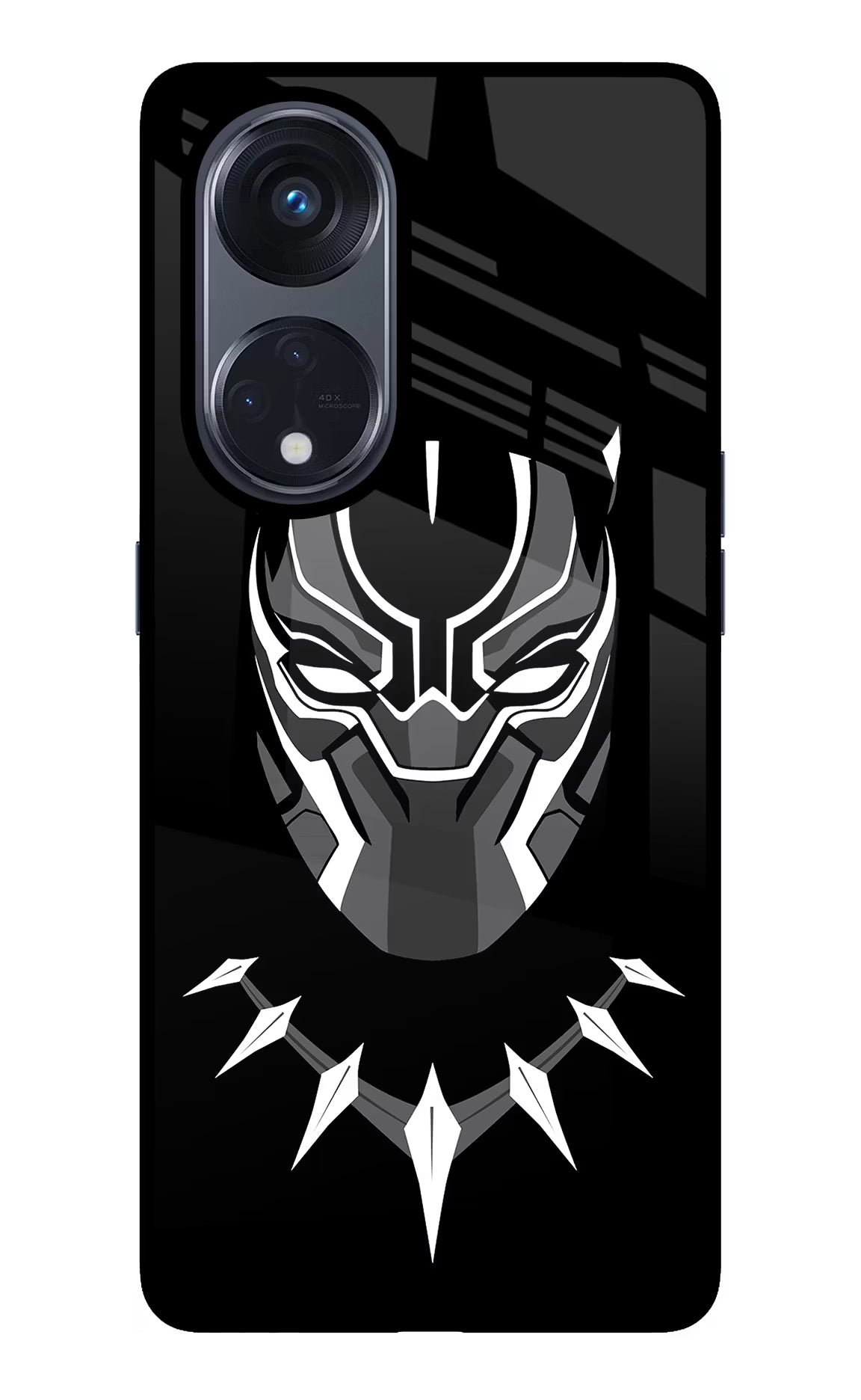 Black Panther Oppo Reno8 T 5G Glass Case - Black Panther Oppo Reno8 T 5G Glass Case Black Panther Oppo Reno8 T 5G Glass Case