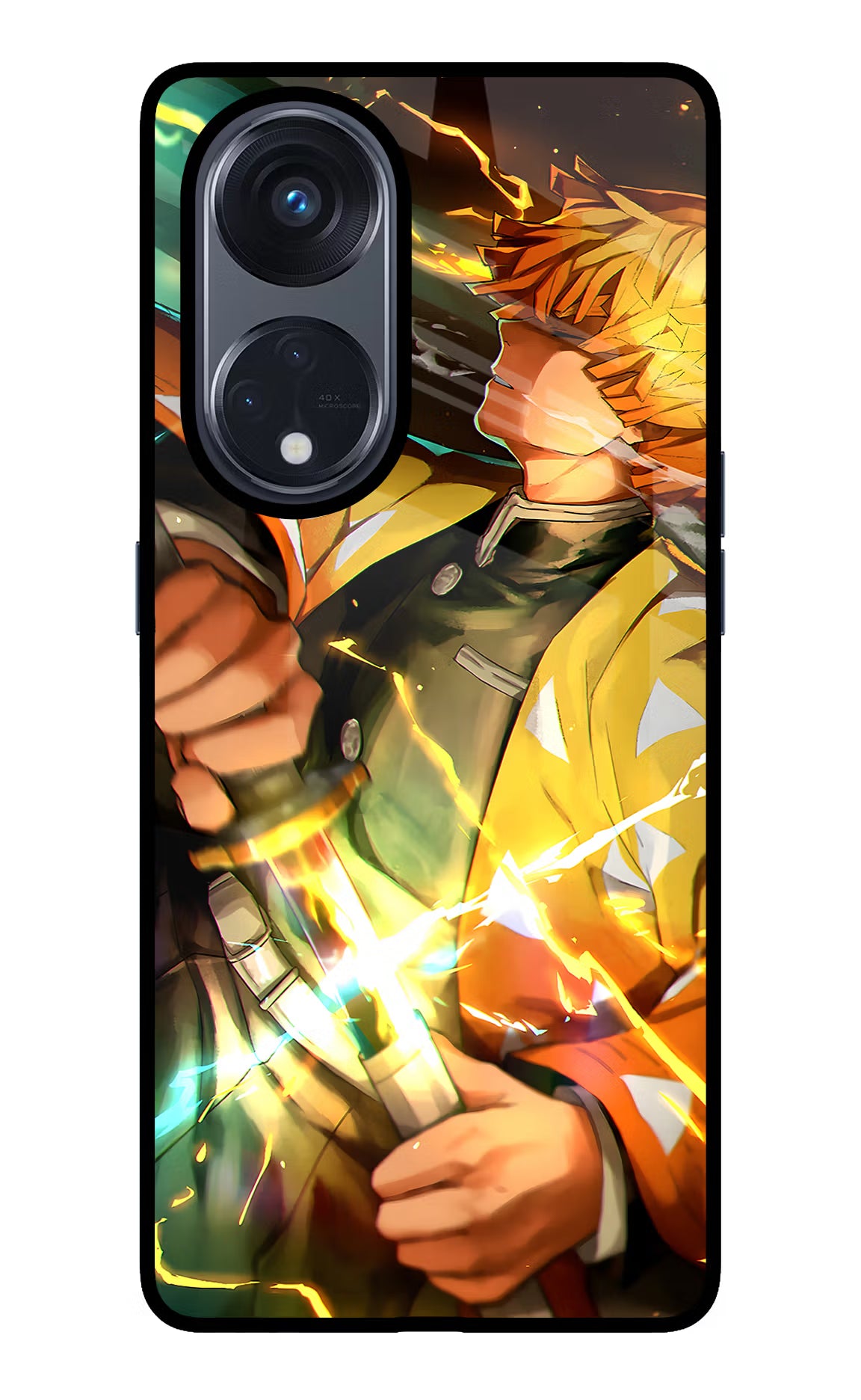 Demon Slayer Oppo Reno8 T 5G Glass Case - Demon Slayer Oppo Reno8 T 5G Glass Case Demon Slayer Oppo Reno8 T 5G Glass Case