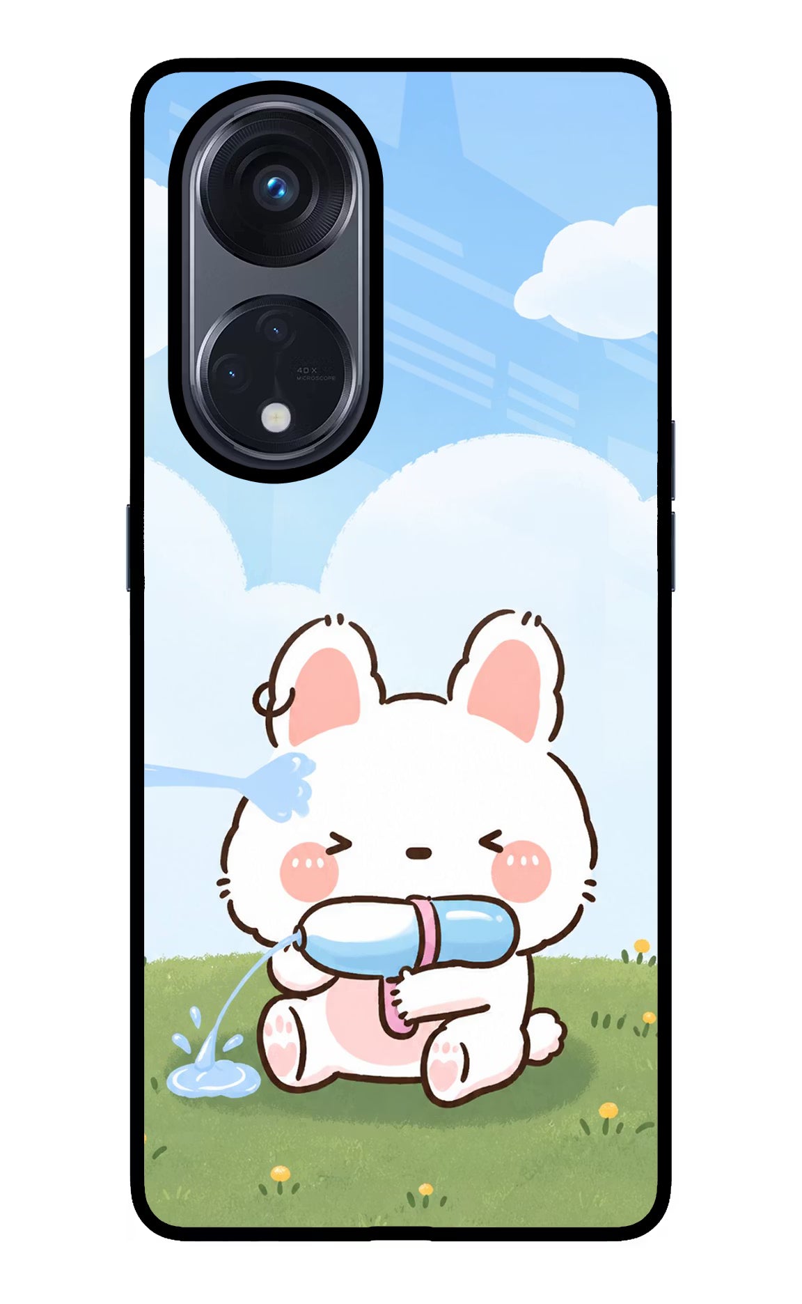 Bunny Treat Oppo Reno8 T 5G Glass Case - Bunny Treat Oppo Reno8 T 5G Glass Case Bunny Treat Oppo Reno8 T 5G Glass Case