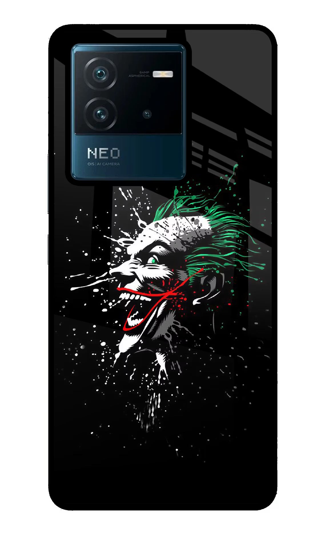 Joker IQOO Neo 6 5G Back Cover - Joker IQOO Neo 6 5G Glass Case Back Cover by Casekaro Joker IQOO Neo 6 5G Glass Case Back Cover by Casekaro