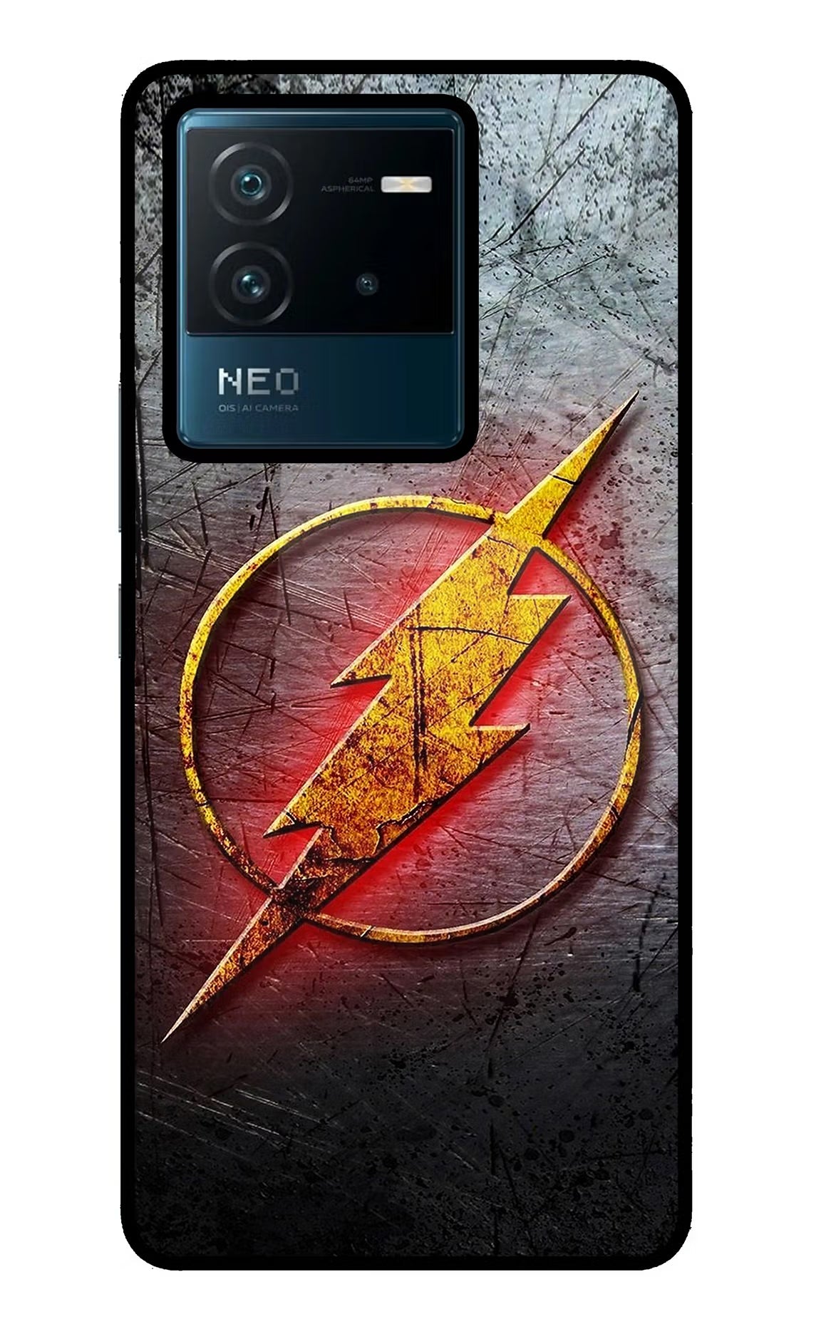 Flash IQOO Neo 6 5G Back Cover - Flash IQOO Neo 6 5G Glass Case Back Cover by Casekaro Flash IQOO Neo 6 5G Glass Case Back Cover by Casekaro