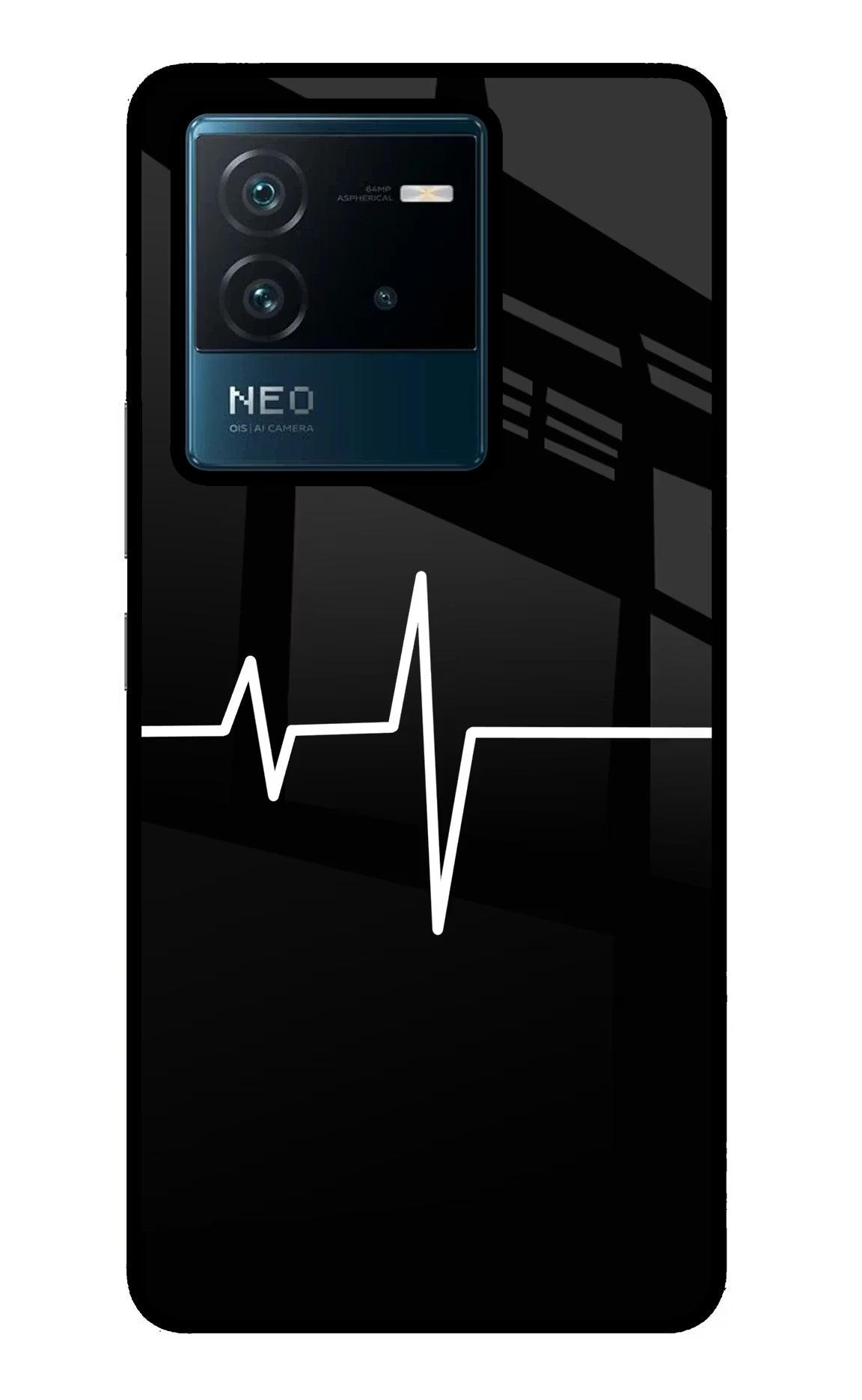 Heart Beats IQOO Neo 6 5G Glass Case - Heart Beats IQOO Neo 6 5G Glass Case Heart Beats IQOO Neo 6 5G Glass Case