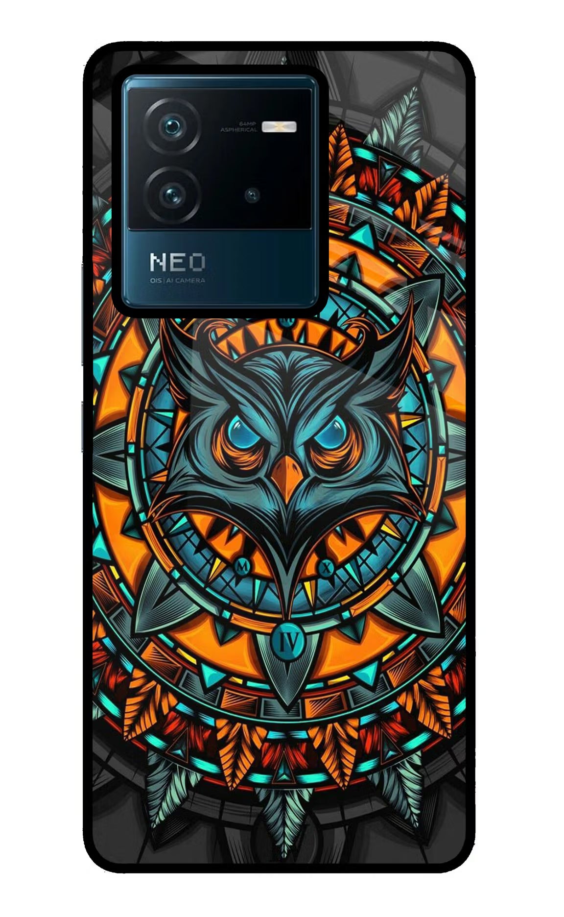 Angry Owl Art IQOO Neo 6 5G Glass Case - Angry Owl Art IQOO Neo 6 5G Glass Case Angry Owl Art IQOO Neo 6 5G Glass Case