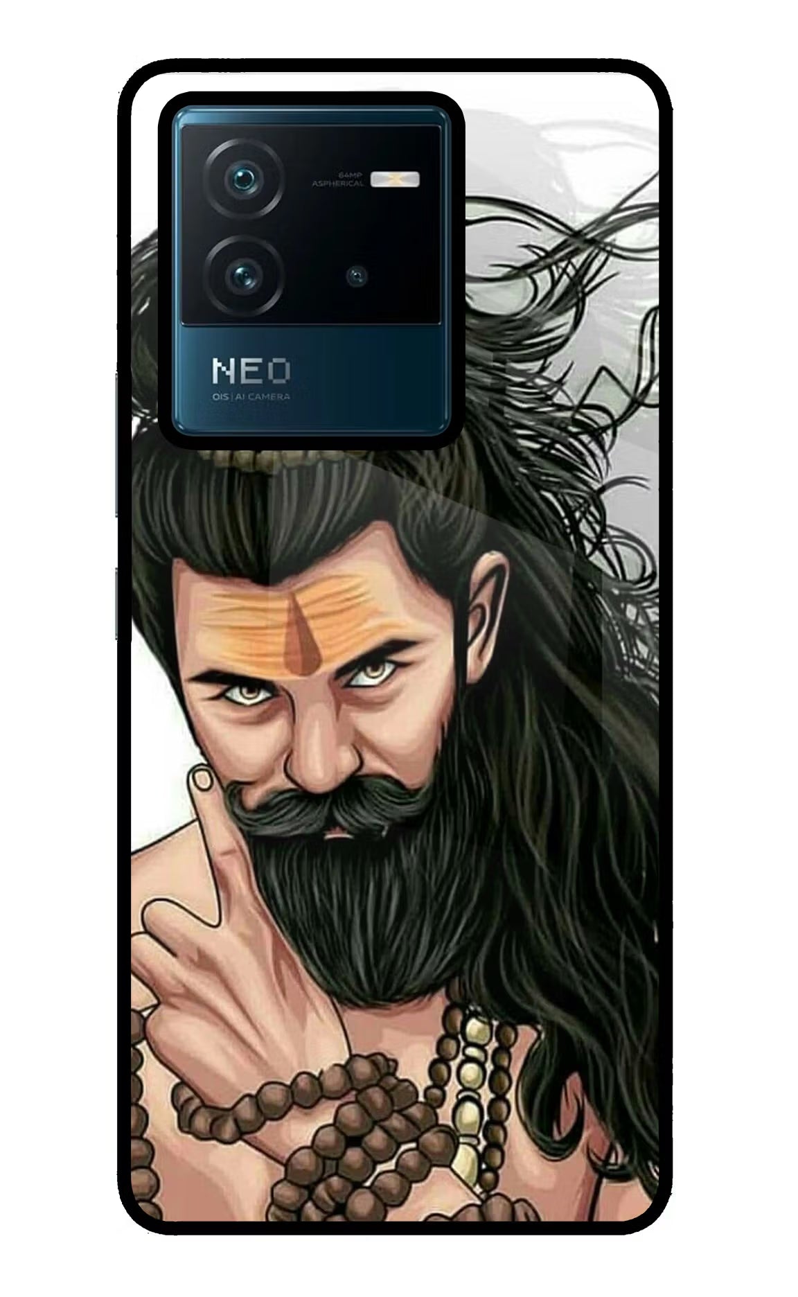 Mahadev IQOO Neo 6 5G Back Cover - Mahadev IQOO Neo 6 5G Glass Case Back Cover by Casekaro Mahadev IQOO Neo 6 5G Glass Case Back Cover by Casekaro