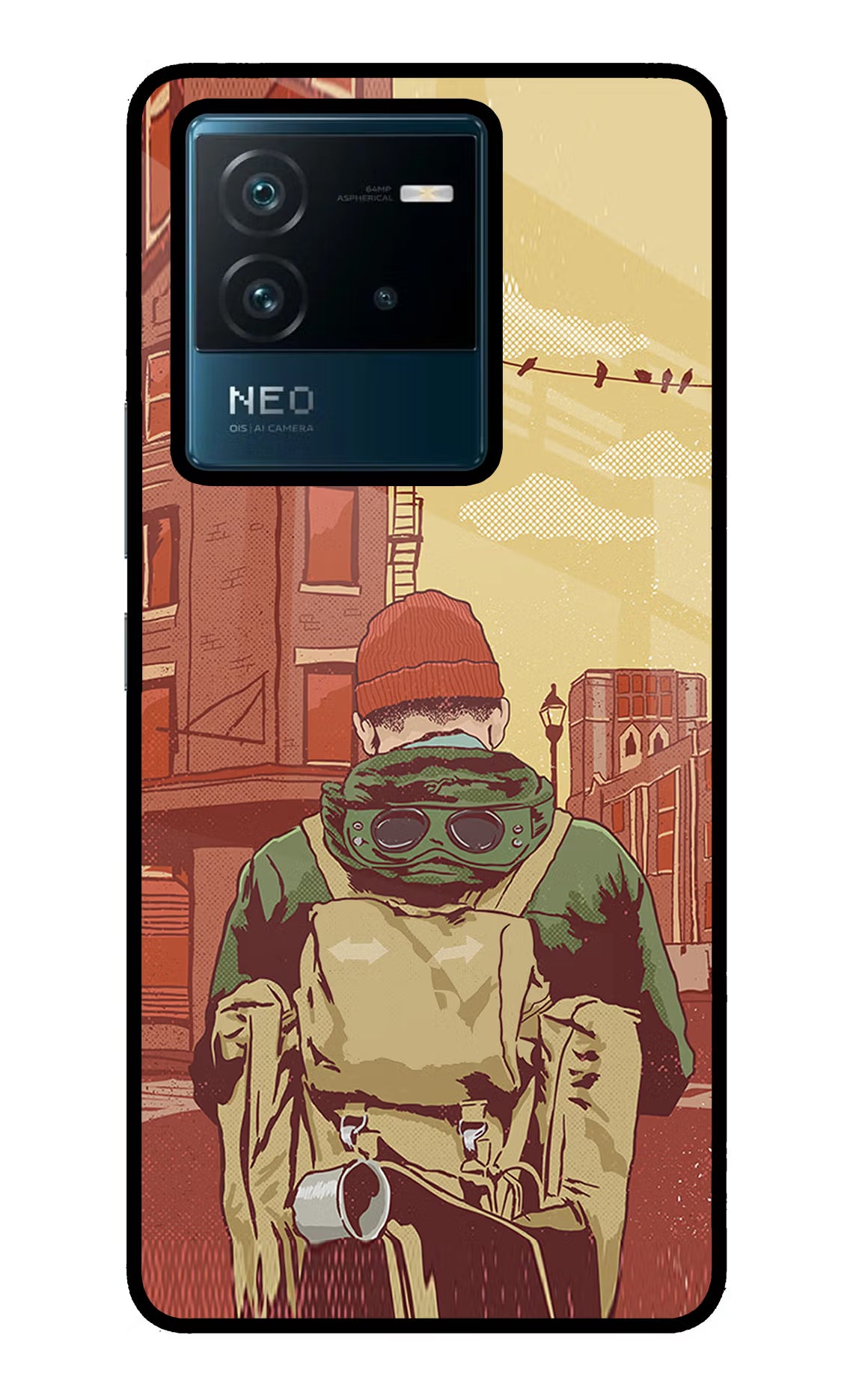Adventurous IQOO Neo 6 5G Back Cover - Adventurous IQOO Neo 6 5G Glass Case Back Cover by Casekaro Adventurous IQOO Neo 6 5G Glass Case Back Cover by Casekaro