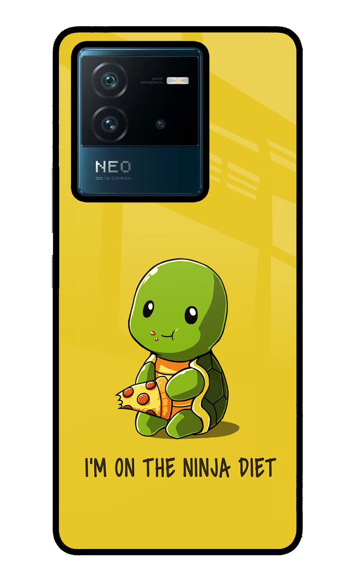 I'm on Ninja Diet IQOO Neo 6 5G Back Cover - I'm on Ninja Diet IQOO Neo 6 5G Glass Case Back Cover by Casekaro I'm on Ninja Diet IQOO Neo 6 5G Glass Case Back Cover by Casekaro