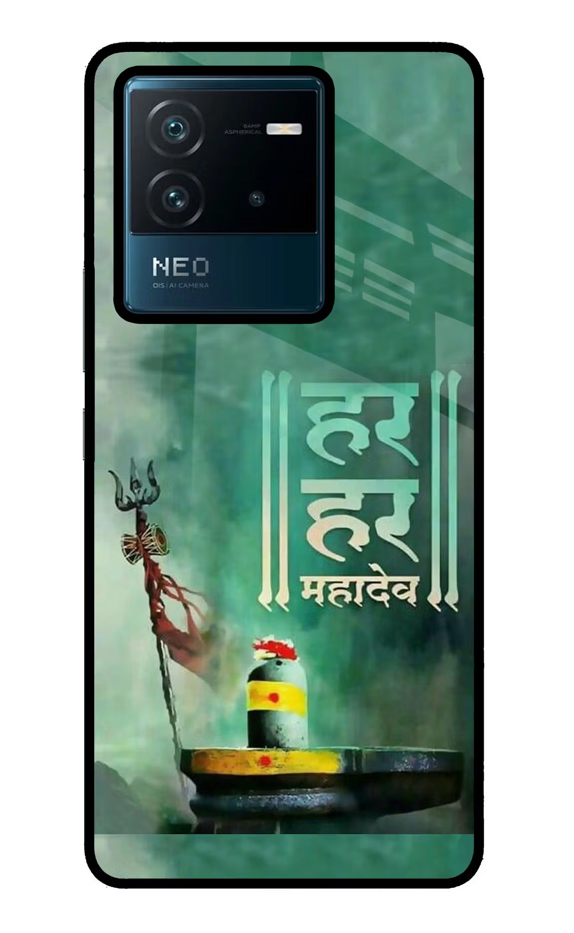 Har Har Mahadev Shivling IQOO Neo 6 5G Back Cover - Har Har Mahadev Shivling IQOO Neo 6 5G Glass Case Back Cover by Casekaro Har Har Mahadev Shivling IQOO Neo 6 5G Glass Case Back Cover by Casekaro