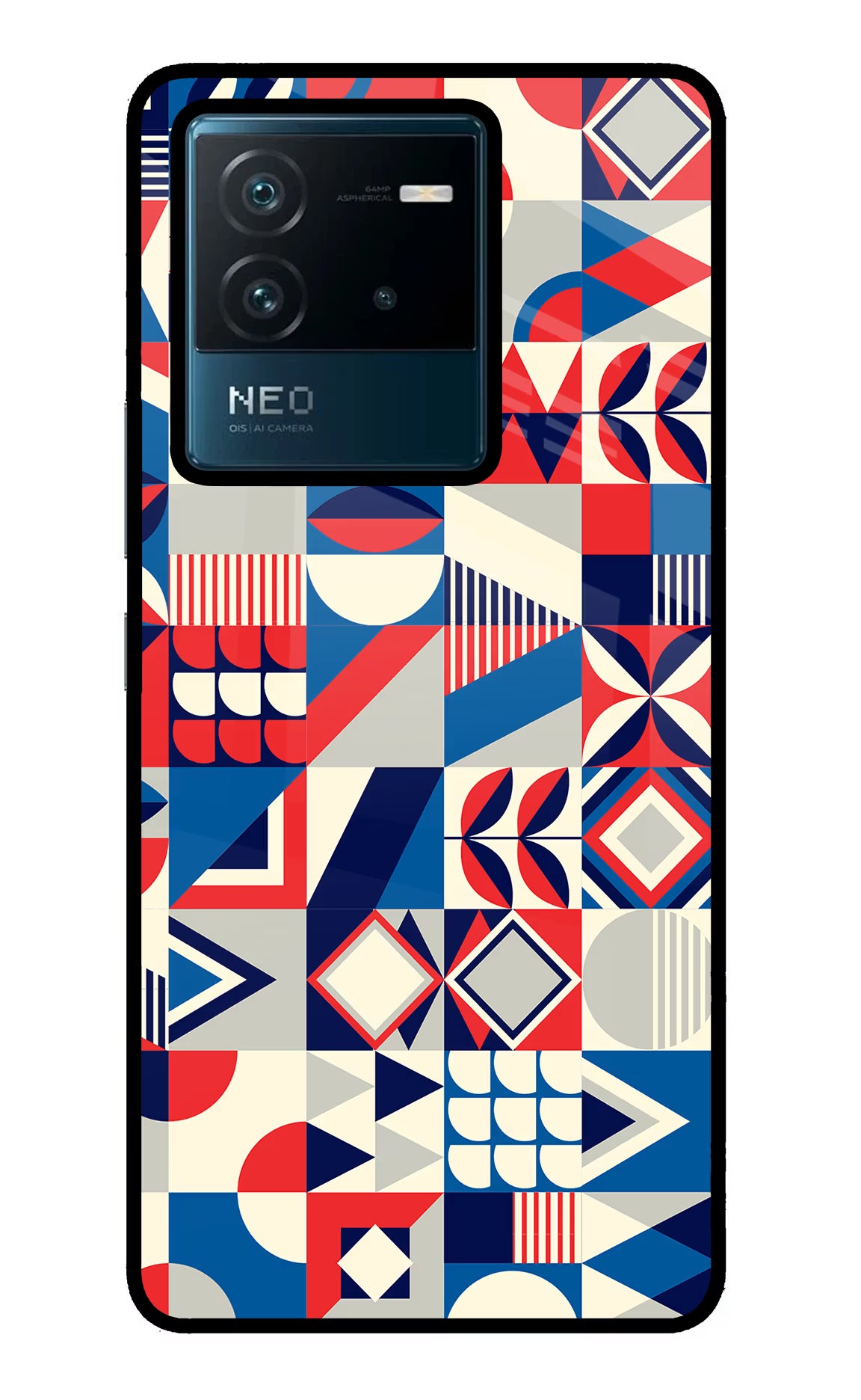 Colorful Pattern IQOO Neo 6 5G Glass Case - Colorful Pattern IQOO Neo 6 5G Glass Case Colorful Pattern IQOO Neo 6 5G Glass Case
