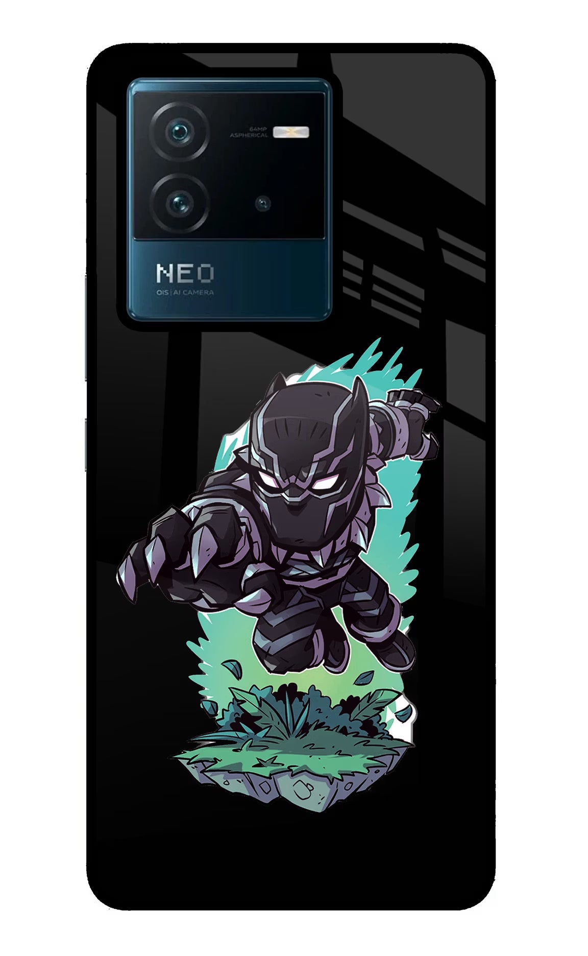 Black Panther IQOO Neo 6 5G Glass Case - Black Panther IQOO Neo 6 5G Glass Case Black Panther IQOO Neo 6 5G Glass Case