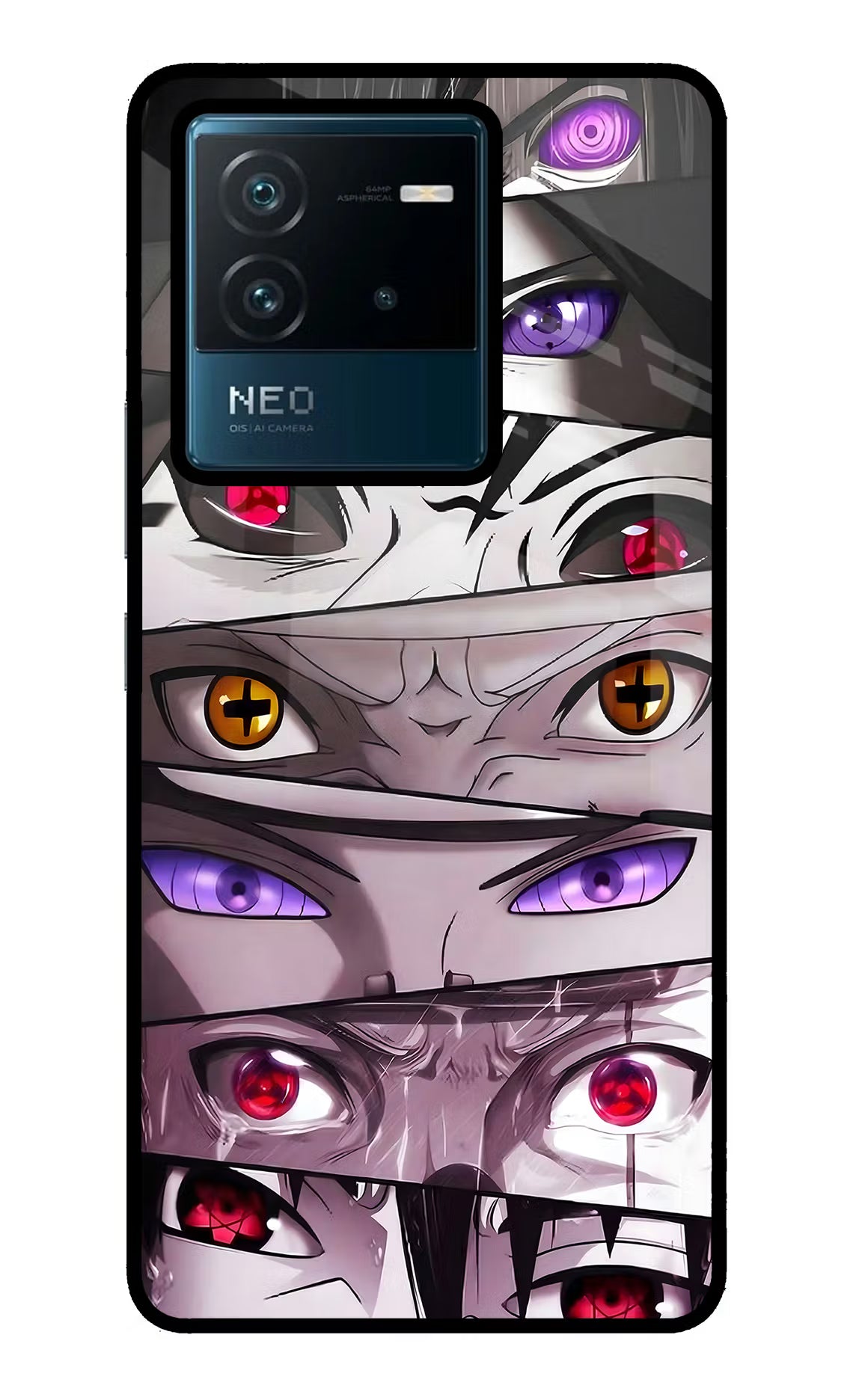 Naruto Anime IQOO Neo 6 5G Glass Case - Naruto Anime IQOO Neo 6 5G Glass Case Naruto Anime IQOO Neo 6 5G Glass Case
