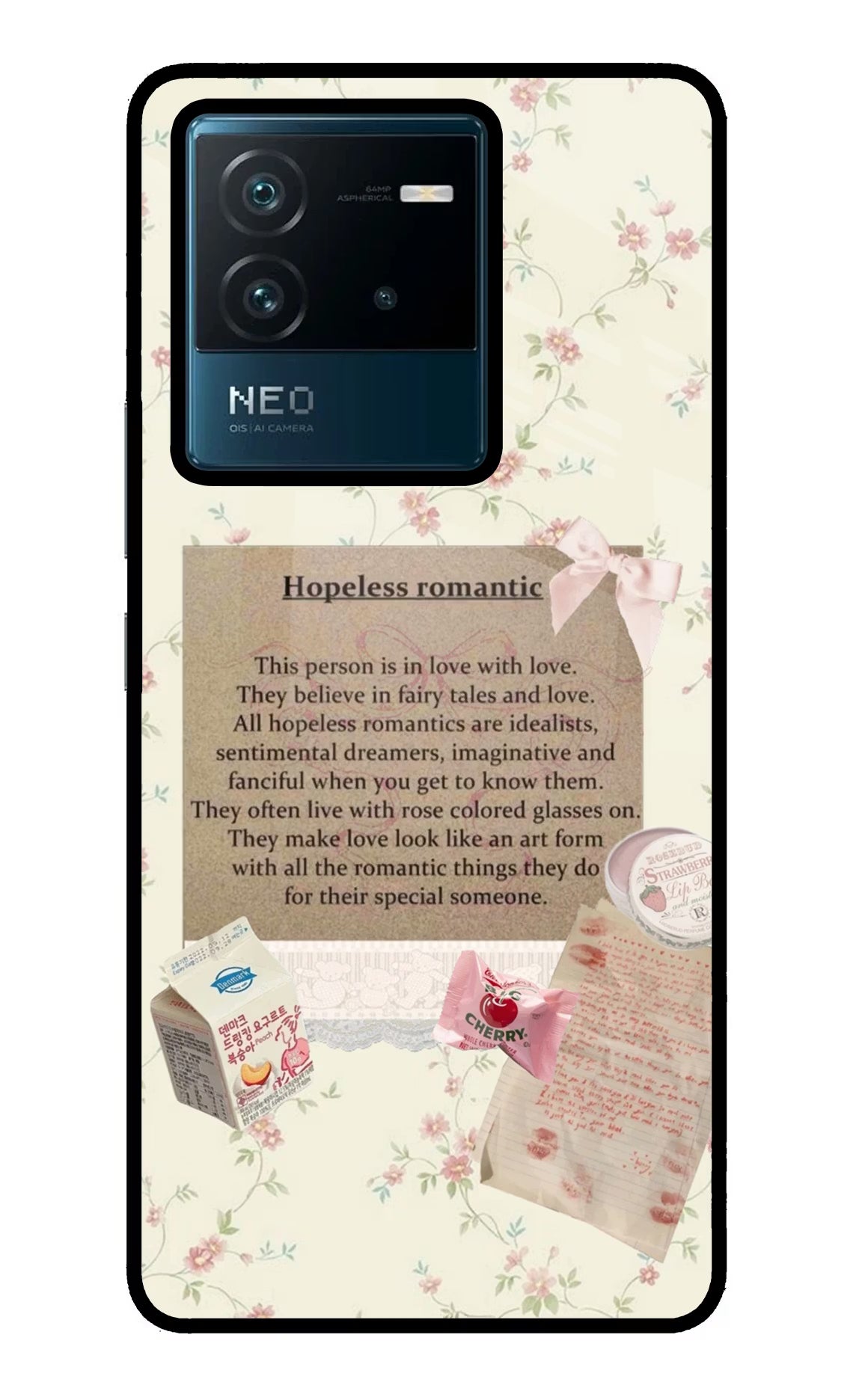 Hopeless Romantic IQOO Neo 6 5G Glass Case - Hopeless Romantic IQOO Neo 6 5G Glass Case Hopeless Romantic IQOO Neo 6 5G Glass Case