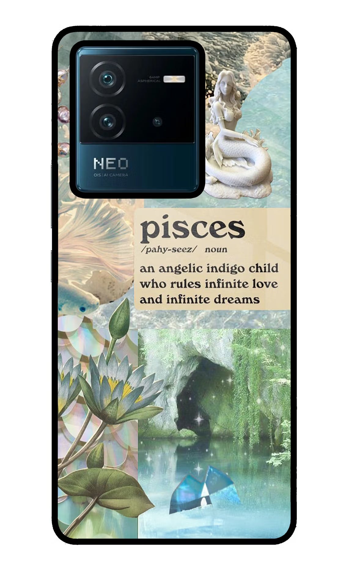 Pisces Zodiac IQOO Neo 6 5G Glass Case - Pisces Zodiac IQOO Neo 6 5G Glass Case Pisces Zodiac IQOO Neo 6 5G Glass Case