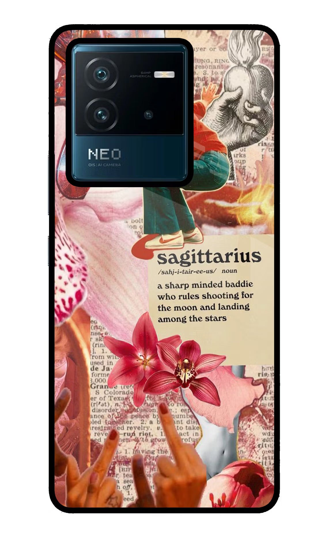 Sagittarius Zodiac IQOO Neo 6 5G Back Cover - Sagittarius Zodiac IQOO Neo 6 5G Glass Case Back Cover by Casekaro Sagittarius Zodiac IQOO Neo 6 5G Glass Case Back Cover by Casekaro