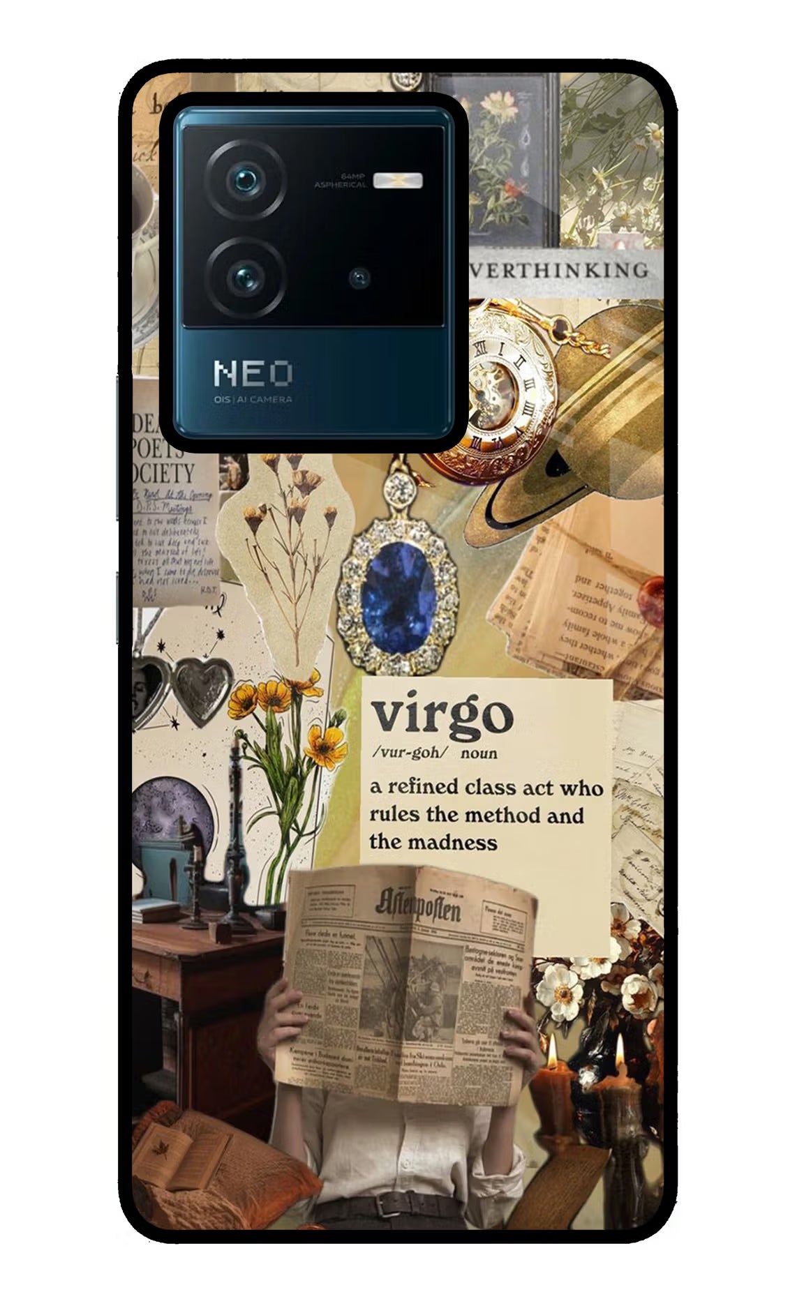 Virgo Zodiac IQOO Neo 6 5G Back Cover - Virgo Zodiac IQOO Neo 6 5G Glass Case Back Cover by Casekaro Virgo Zodiac IQOO Neo 6 5G Glass Case Back Cover by Casekaro
