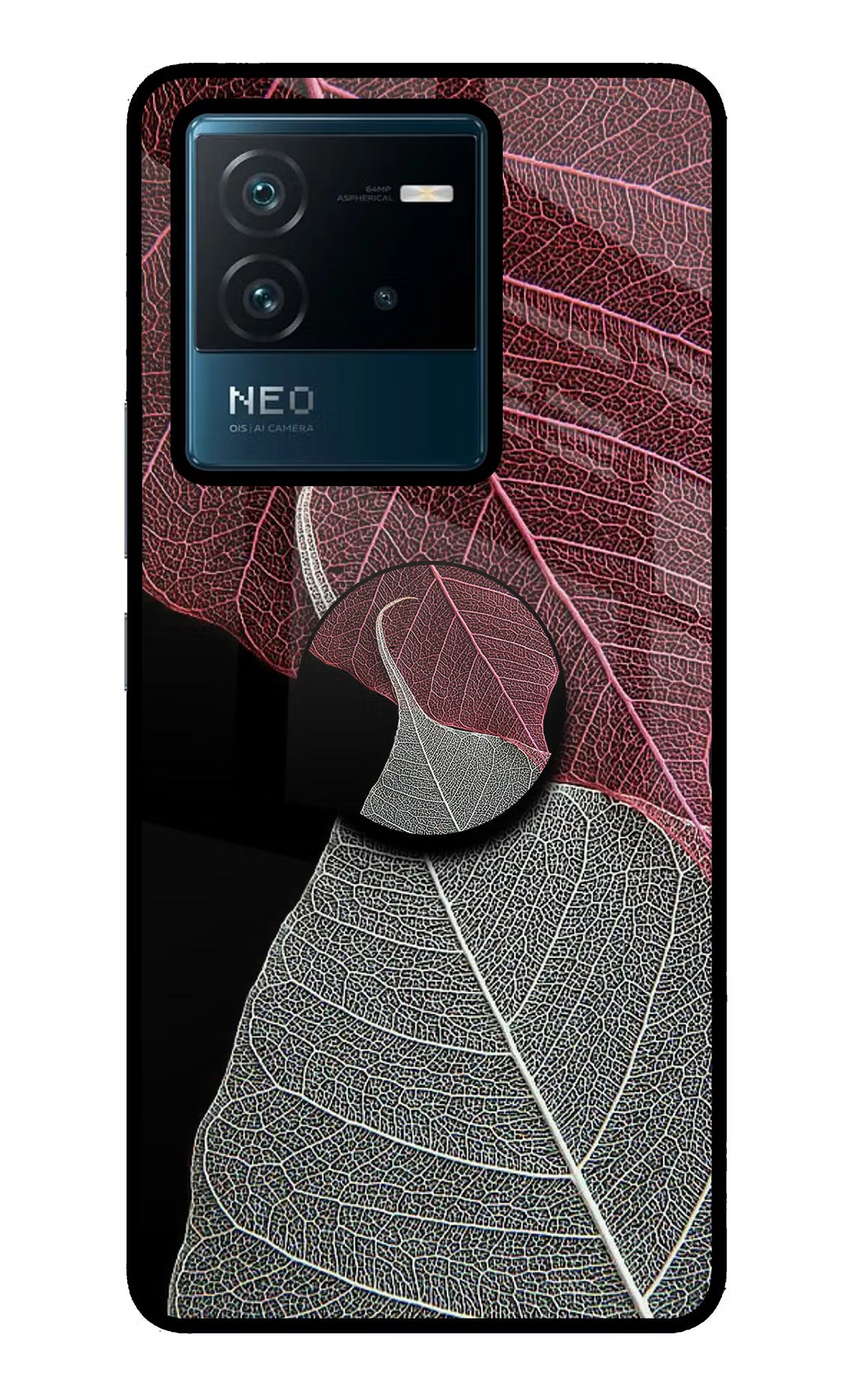 Leaf Pattern IQOO Neo 6 5G Pop Case - Leaf Pattern IQOO Neo 6 5G Pop Case by Casekaro Leaf Pattern IQOO Neo 6 5G Pop Case by Casekaro