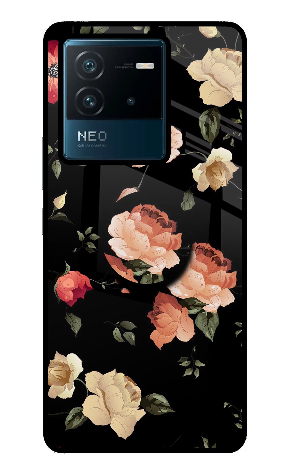 Flowers IQOO Neo 6 5G Pop Case - Flowers IQOO Neo 6 5G Pop Case by Casekaro Flowers IQOO Neo 6 5G Pop Case by Casekaro