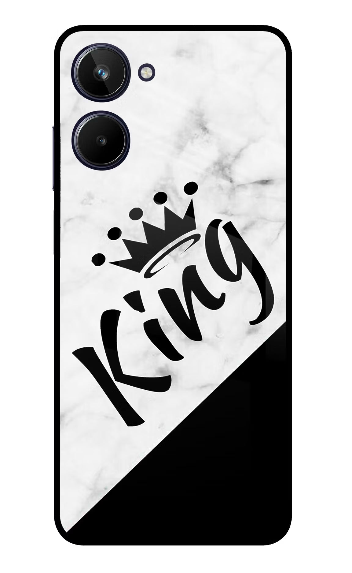 King Realme 10 Glass Case - King Realme 10 Glass Case King Realme 10 Glass Case