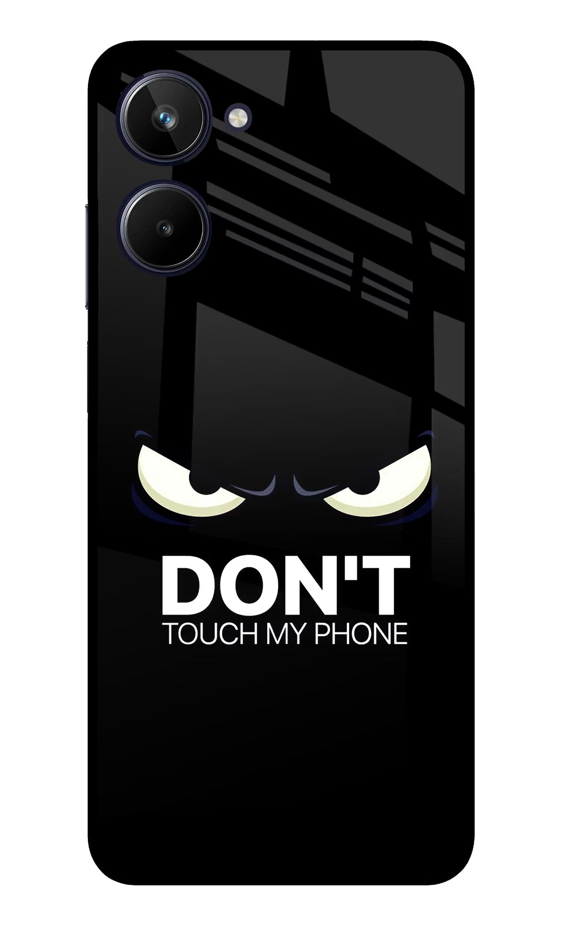 Don'T Touch My Phone Realme 10 Glass Case - Don'T Touch My Phone Realme 10 Glass Case Don'T Touch My Phone Realme 10 Glass Case