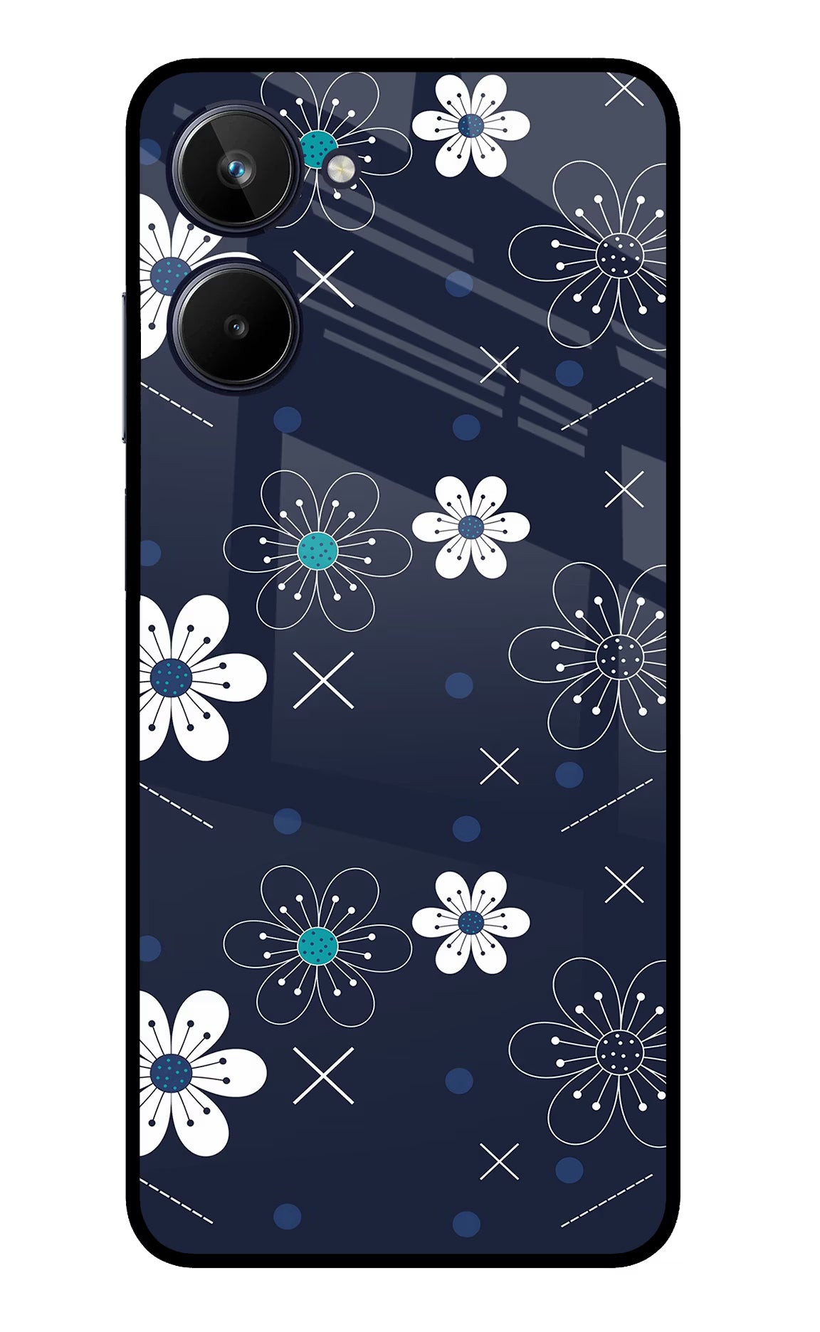 Flowers Realme 10 Glass Case - Flowers Realme 10 Glass Case Flowers Realme 10 Glass Case