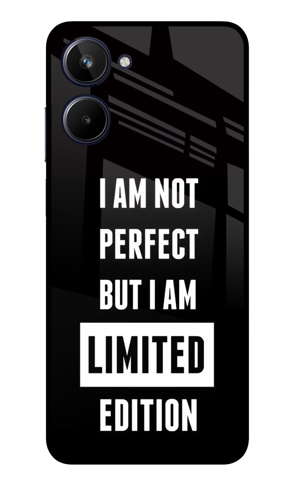 I Am Not Perfect But I Am Limited Edition Realme 10 Glass Case - I Am Not Perfect But I Am Limited Edition Realme 10 Glass Case I Am Not Perfect But I Am Limited Edition Realme 10 Glass Case