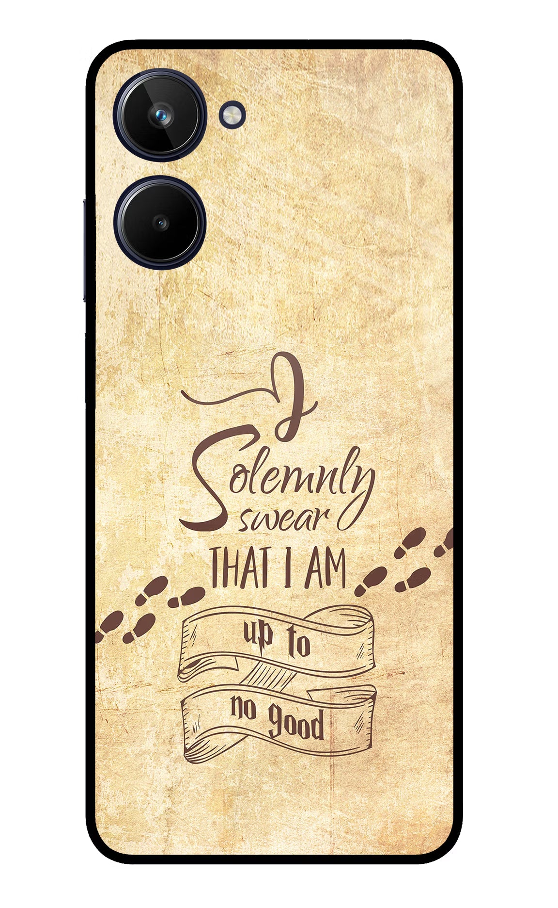 I Solemnly swear that i up to no good Realme 10 Glass Case - I Solemnly swear that i up to no good Realme 10 Glass Case I Solemnly swear that i up to no good Realme 10 Glass Case