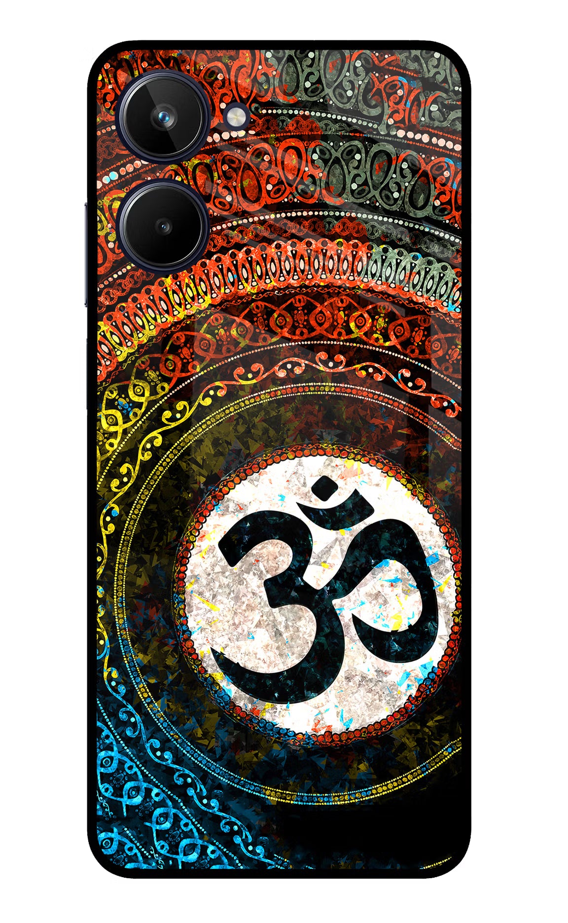 Om Cultural Realme 10 Glass Case - Om Cultural Realme 10 Glass Case Om Cultural Realme 10 Glass Case