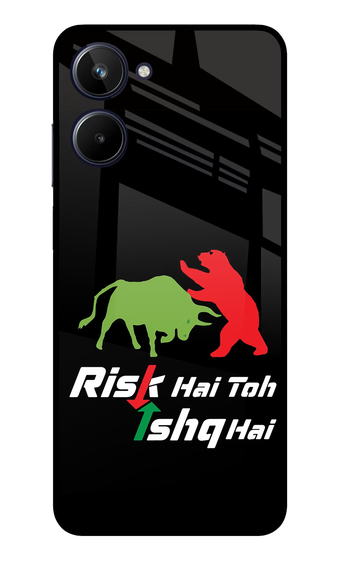 Risk Hai Toh Ishq Hai Realme 10 Glass Case - Risk Hai Toh Ishq Hai Realme 10 Glass Case Risk Hai Toh Ishq Hai Realme 10 Glass Case