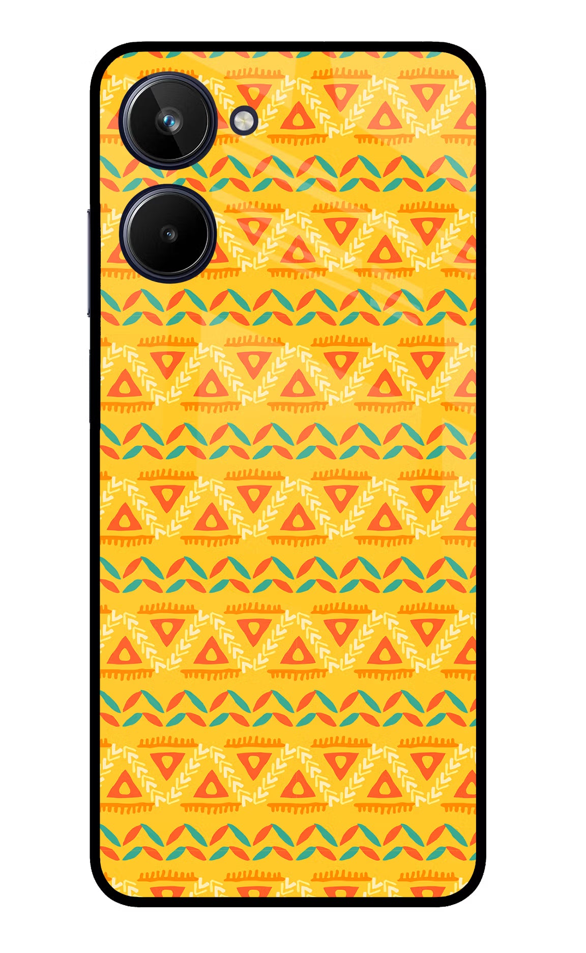 Tribal Pattern Realme 10 Glass Case - Tribal Pattern Realme 10 Glass Case Tribal Pattern Realme 10 Glass Case