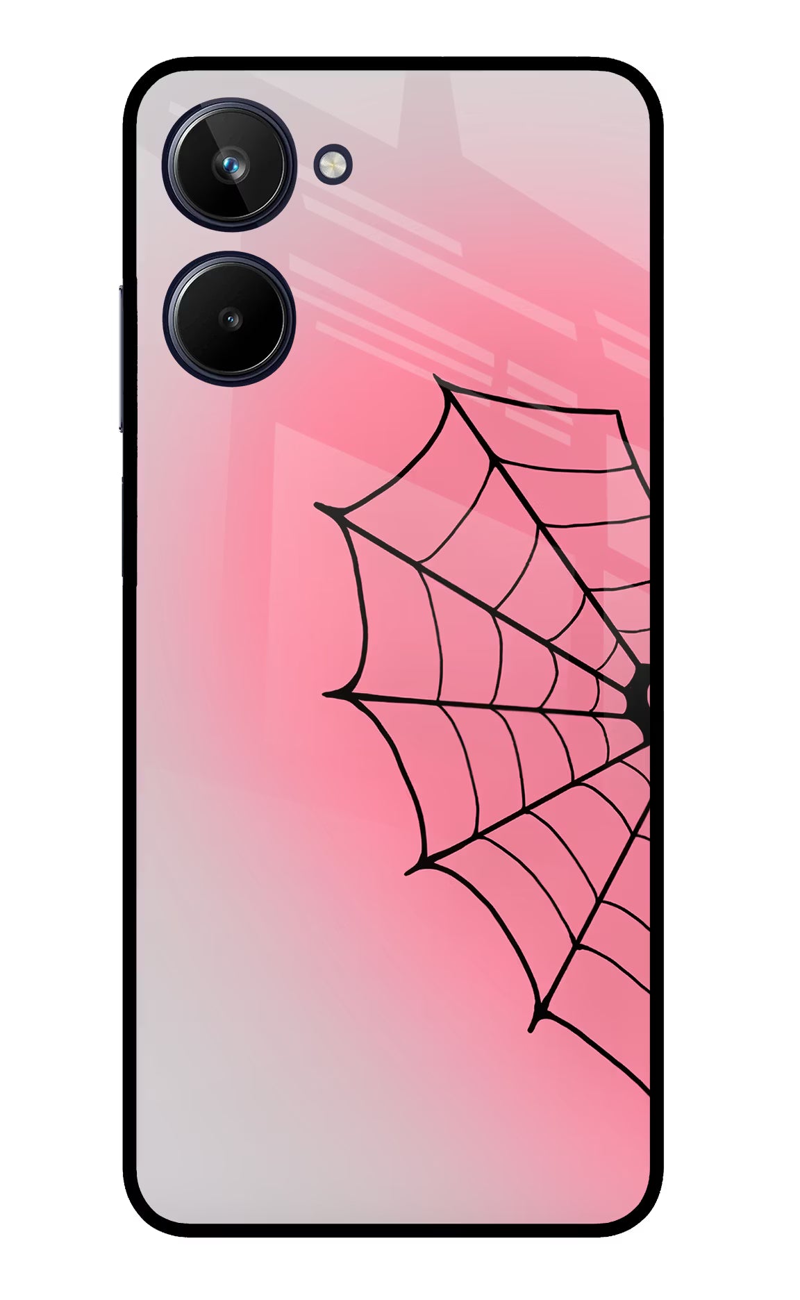 Pink Web Realme 10 Glass Case - Pink Web Realme 10 Glass Case Pink Web Realme 10 Glass Case