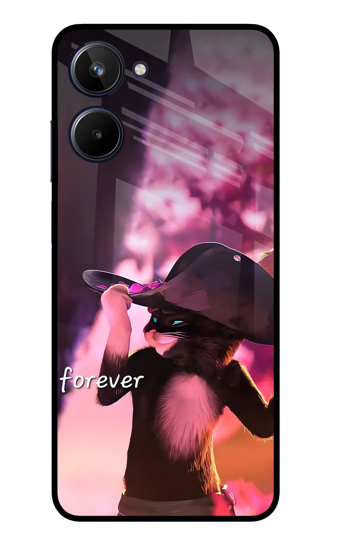 Forever Cat Realme 10 Glass Case - Forever Cat Realme 10 Glass Case Forever Cat Realme 10 Glass Case