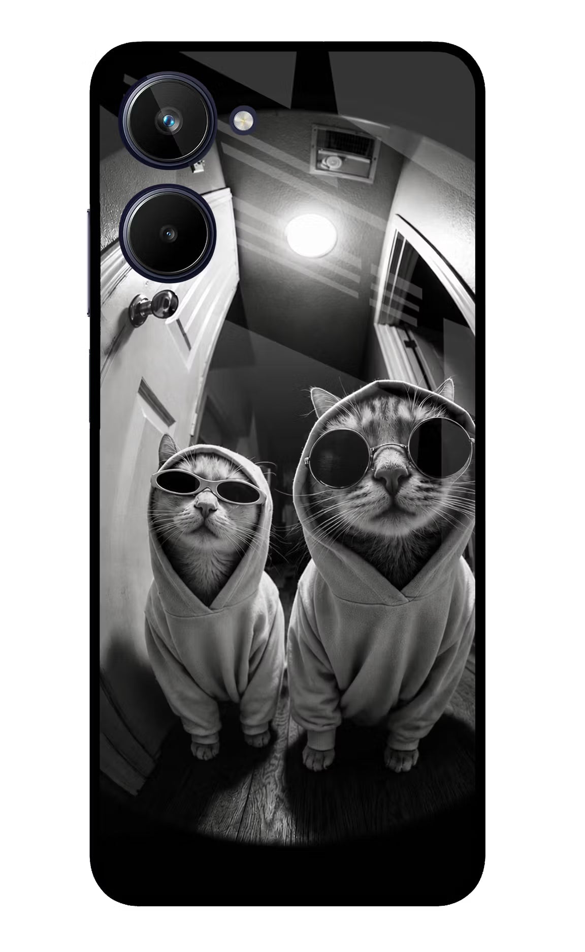 Hood Cats Realme 10 Glass Case - Hood Cats Realme 10 Glass Case Hood Cats Realme 10 Glass Case