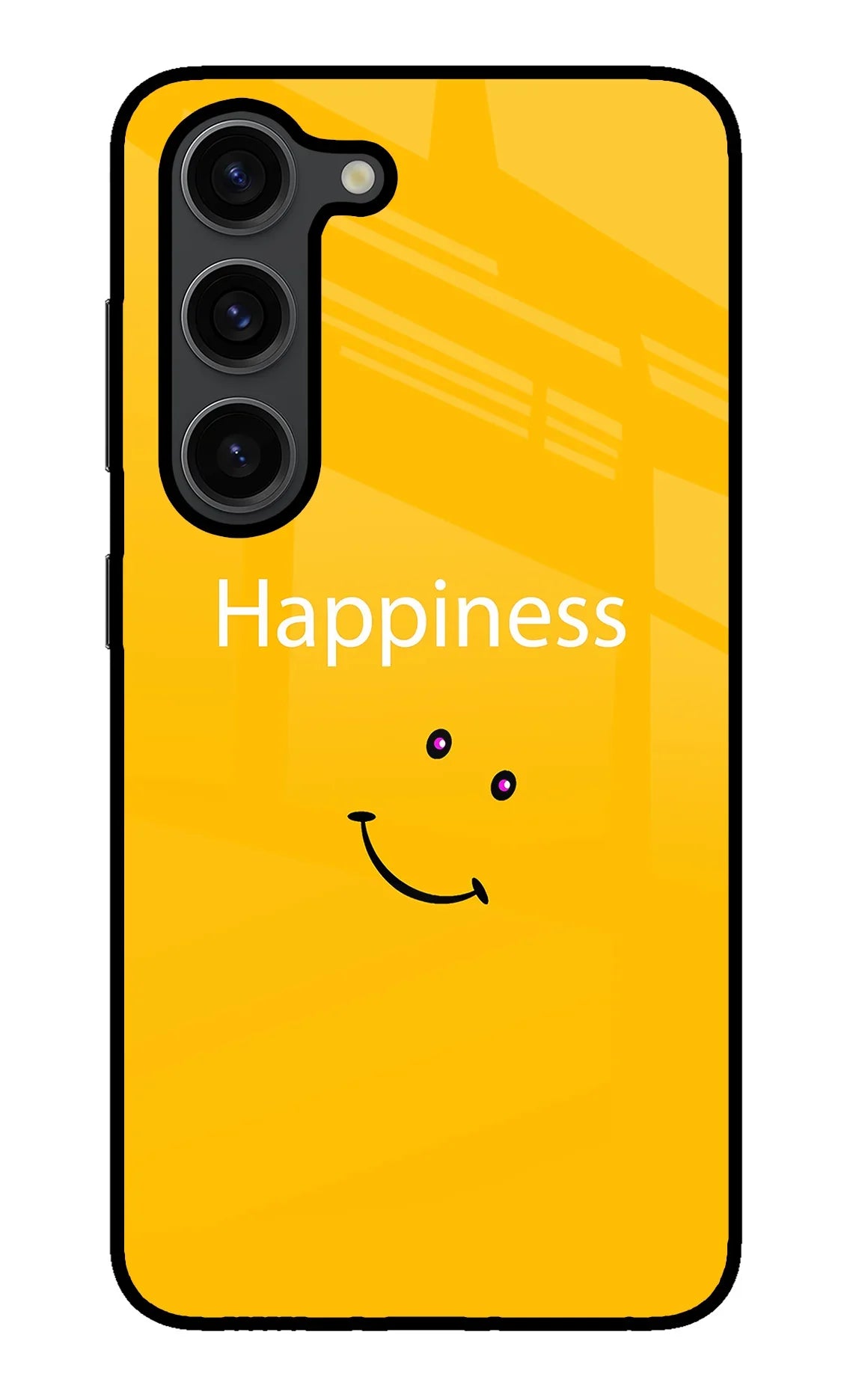 Happiness With Smiley Samsung S23 Plus Glass Case - Happiness With Smiley Samsung S23 Plus Glass Case Happiness With Smiley Samsung S23 Plus Glass Case