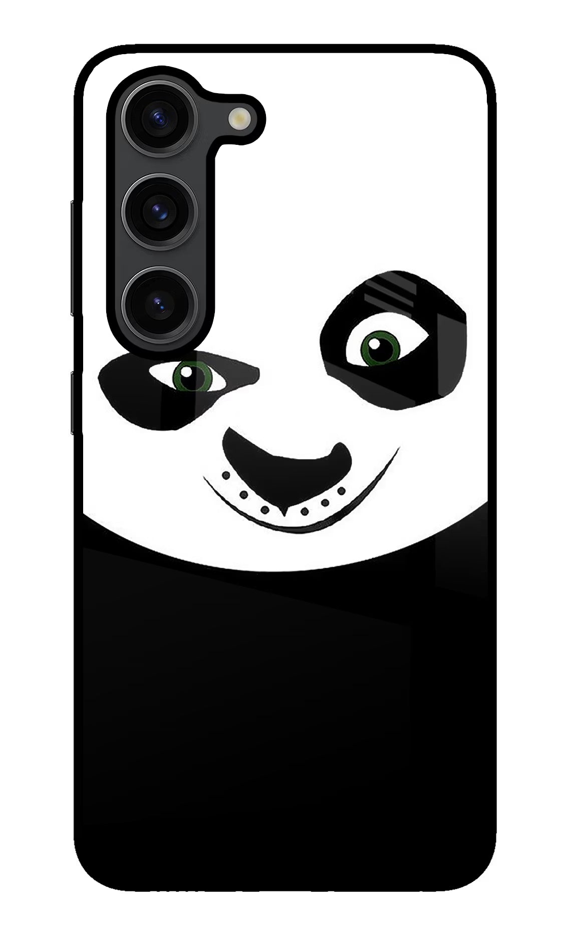 Panda Samsung S23 Plus Glass Case Back Cover by Casekaro