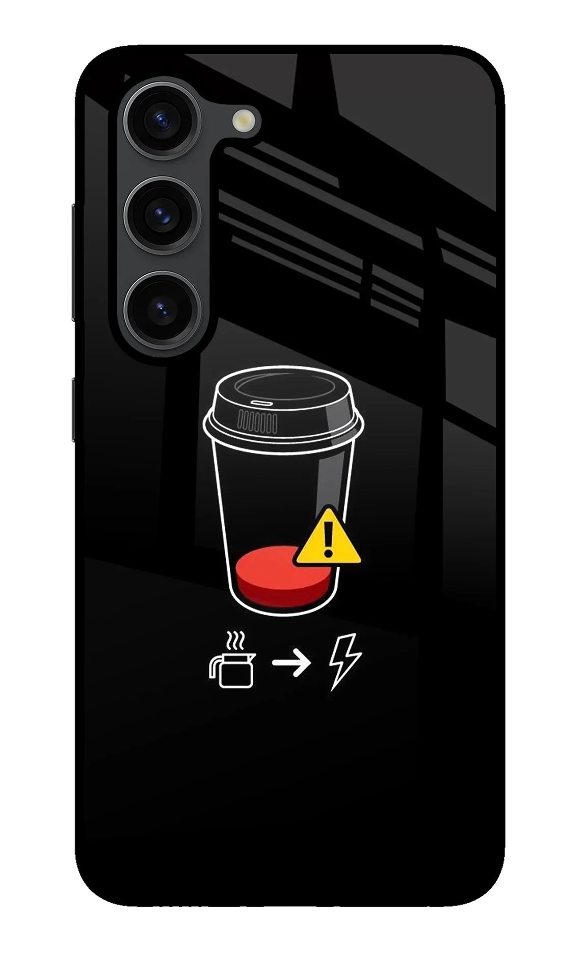 Coffee Samsung S23 Plus Glass Case - Coffee Samsung S23 Plus Glass Case Coffee Samsung S23 Plus Glass Case