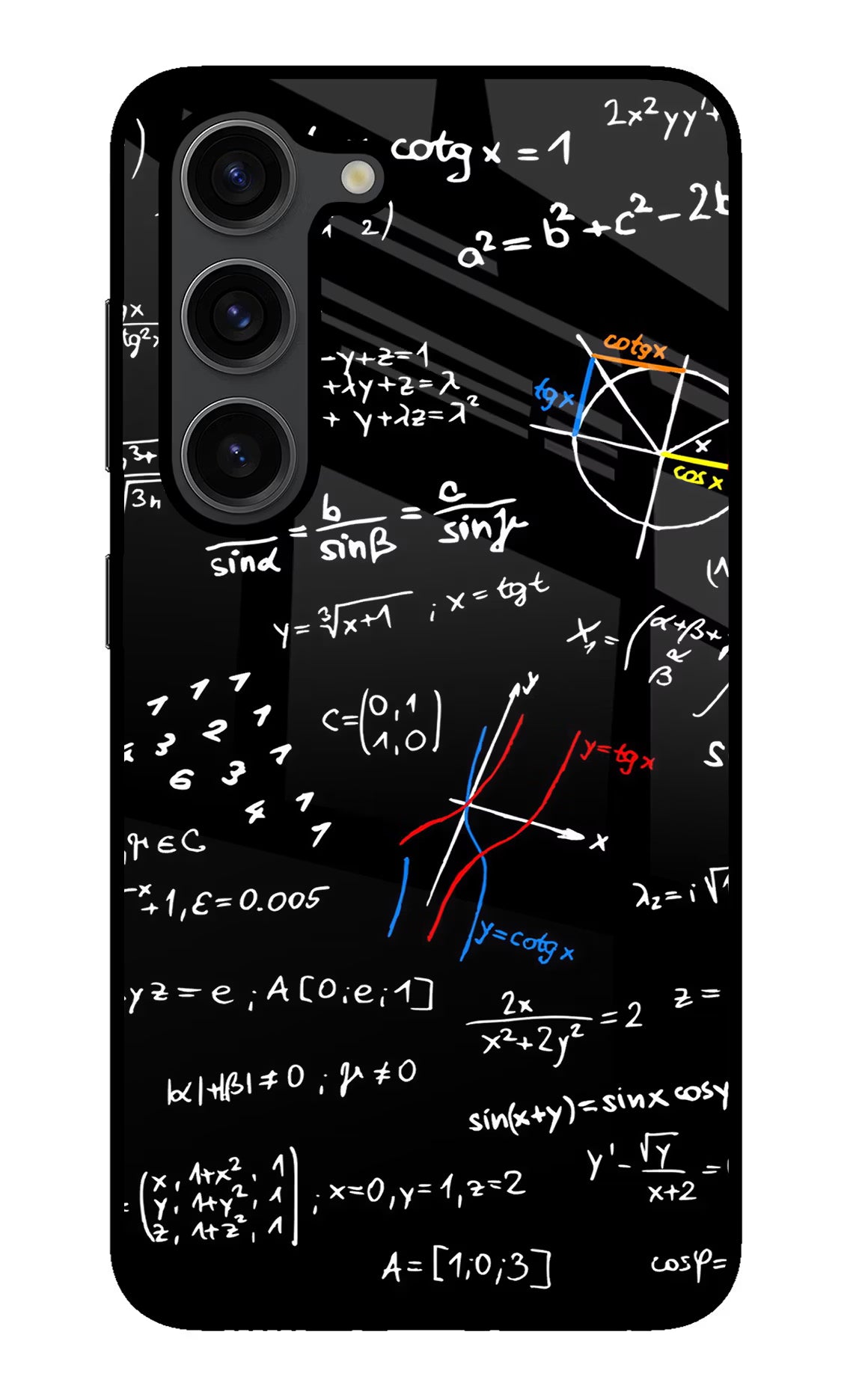 Mathematics Formula Samsung S23 Plus Back Cover - Mathematics Formula Samsung S23 Plus Glass Case Back Cover by Casekaro Mathematics Formula Samsung S23 Plus Glass Case Back Cover by Casekaro