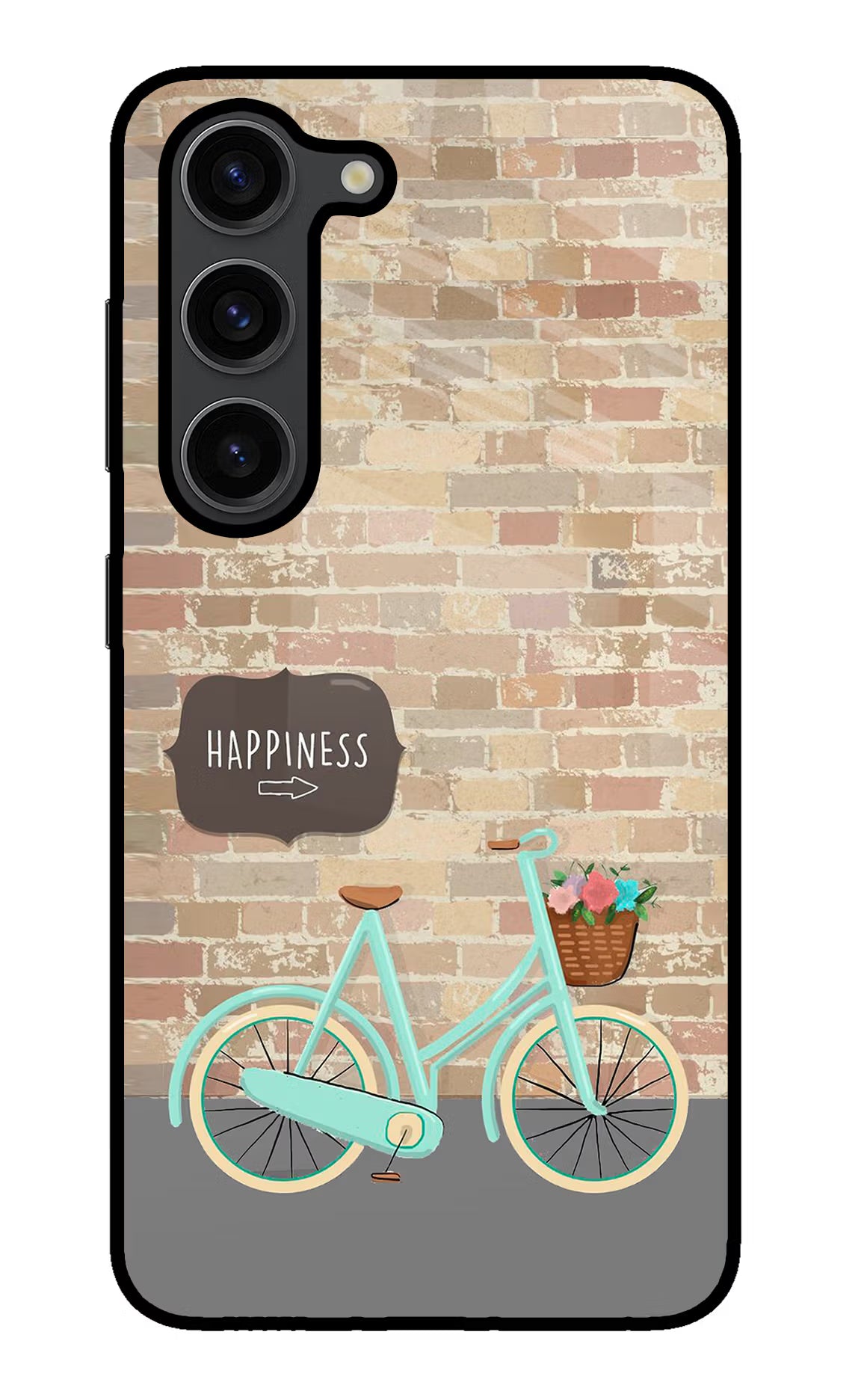 Happiness Artwork Samsung S23 Plus Back Cover - Happiness Artwork Samsung S23 Plus Glass Case Back Cover by Casekaro Happiness Artwork Samsung S23 Plus Glass Case Back Cover by Casekaro