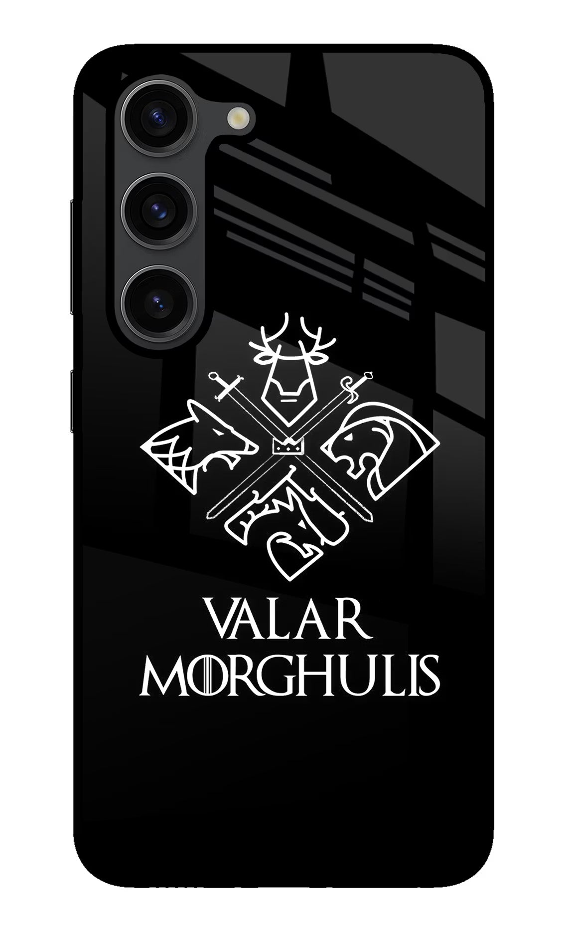 Valar Morghulis | Game Of Thrones Samsung S23 Plus Glass Case Back Cover by Casekaro