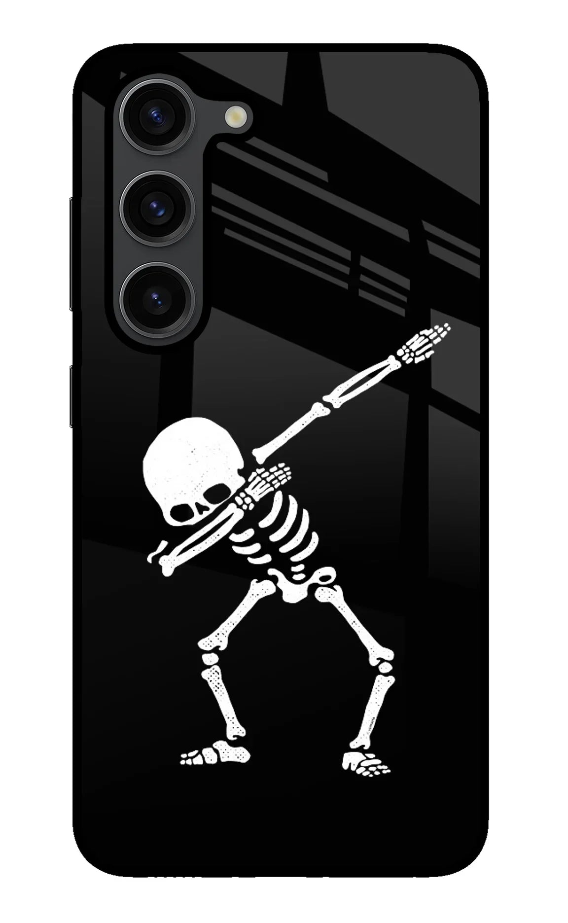 Dabbing Skeleton Art Samsung S23 Plus Glass Case - Dabbing Skeleton Art Samsung S23 Plus Glass Case Dabbing Skeleton Art Samsung S23 Plus Glass Case