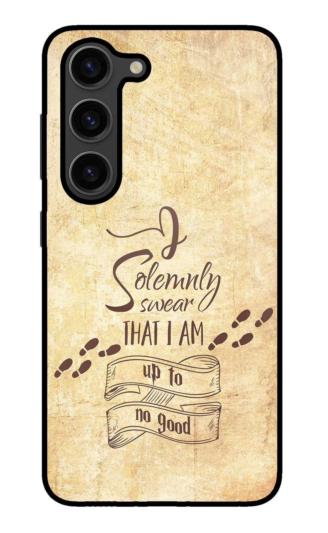 I Solemnly swear that i up to no good Samsung S23 Plus Glass Case Back Cover by Casekaro