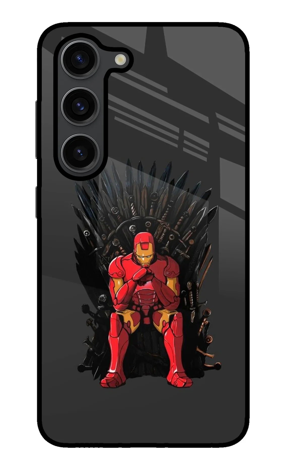 Ironman Throne Samsung S23 Plus Glass Case - Ironman Throne Samsung S23 Plus Glass Case Ironman Throne Samsung S23 Plus Glass Case