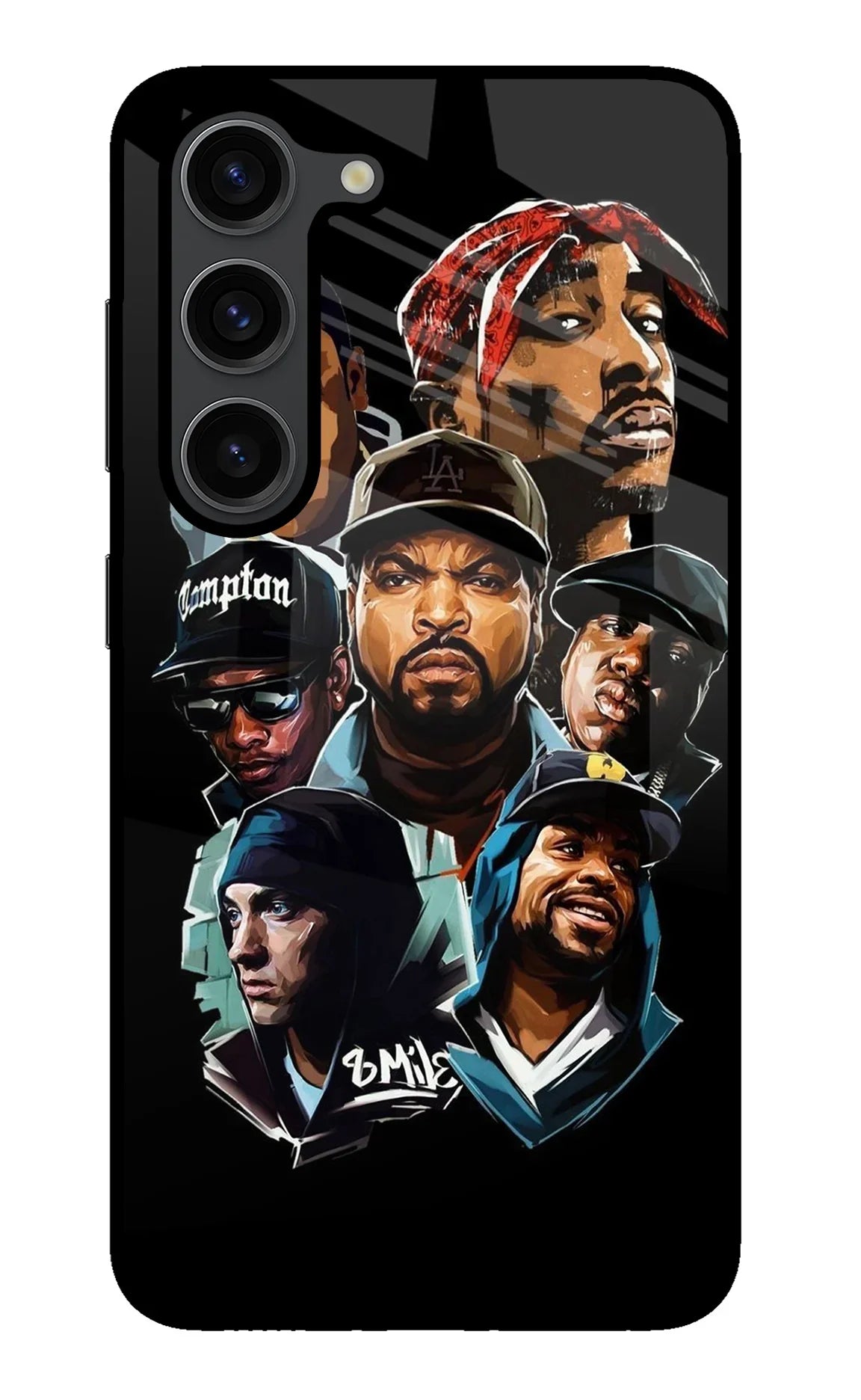 Rappers Samsung S23 Plus Glass Case - Rappers Samsung S23 Plus Glass Case Rappers Samsung S23 Plus Glass Case