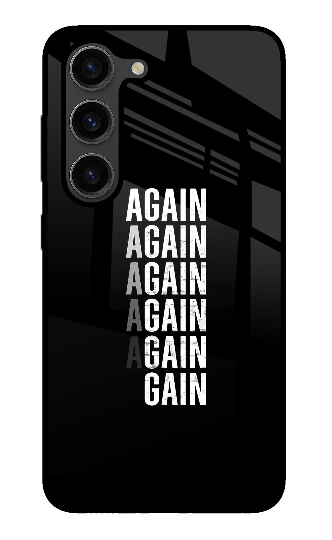 Again Again Gain Samsung S23 Plus Glass Case - Again Again Gain Samsung S23 Plus Glass Case Again Again Gain Samsung S23 Plus Glass Case