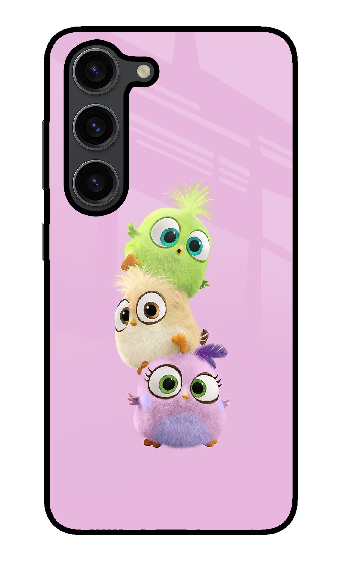 Cute Little Birds Samsung S23 Plus Back Cover - Cute Little Birds Samsung S23 Plus Glass Case Back Cover by Casekaro Cute Little Birds Samsung S23 Plus Glass Case Back Cover by Casekaro