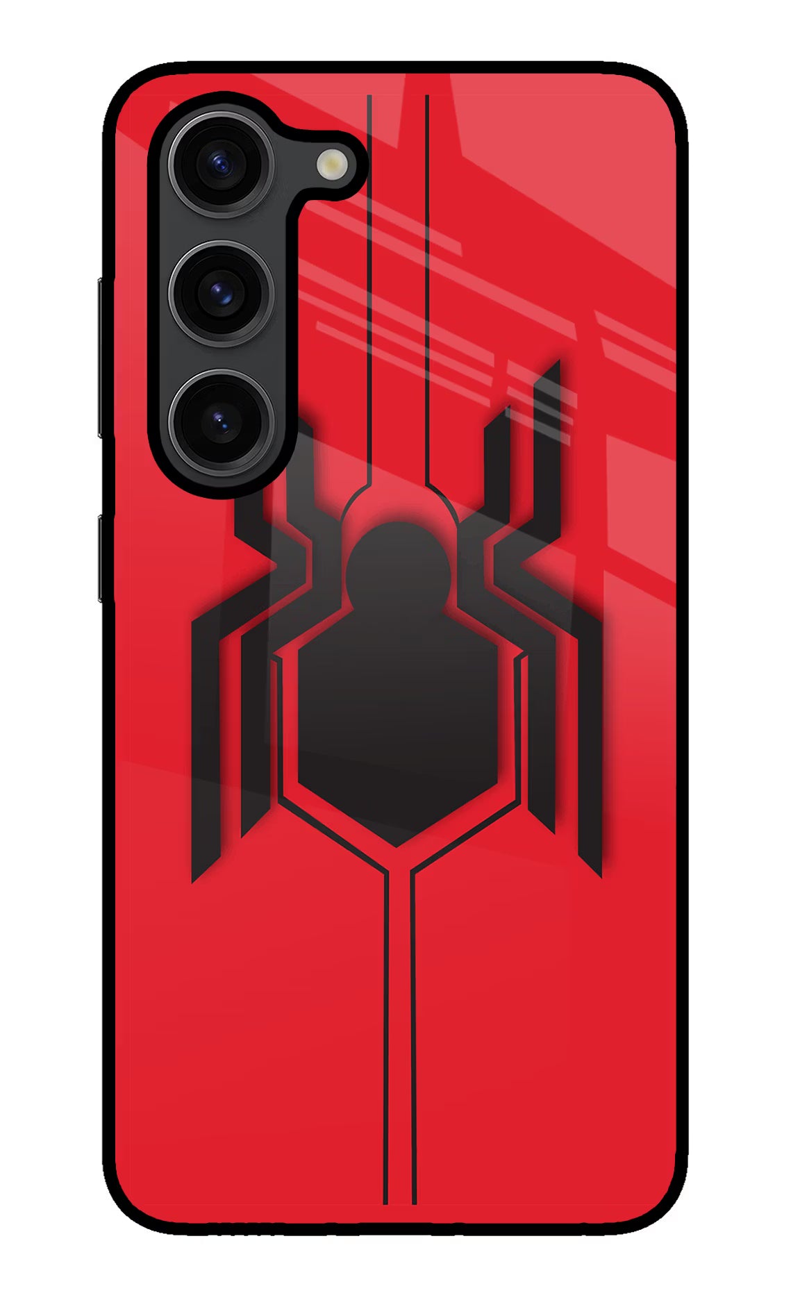 Spider Samsung S23 Plus Glass Case Back Cover by Casekaro